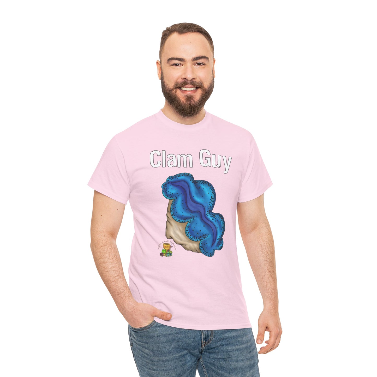"Clam Guy" Maxima Clam Unisex Heavy Cotton Tee