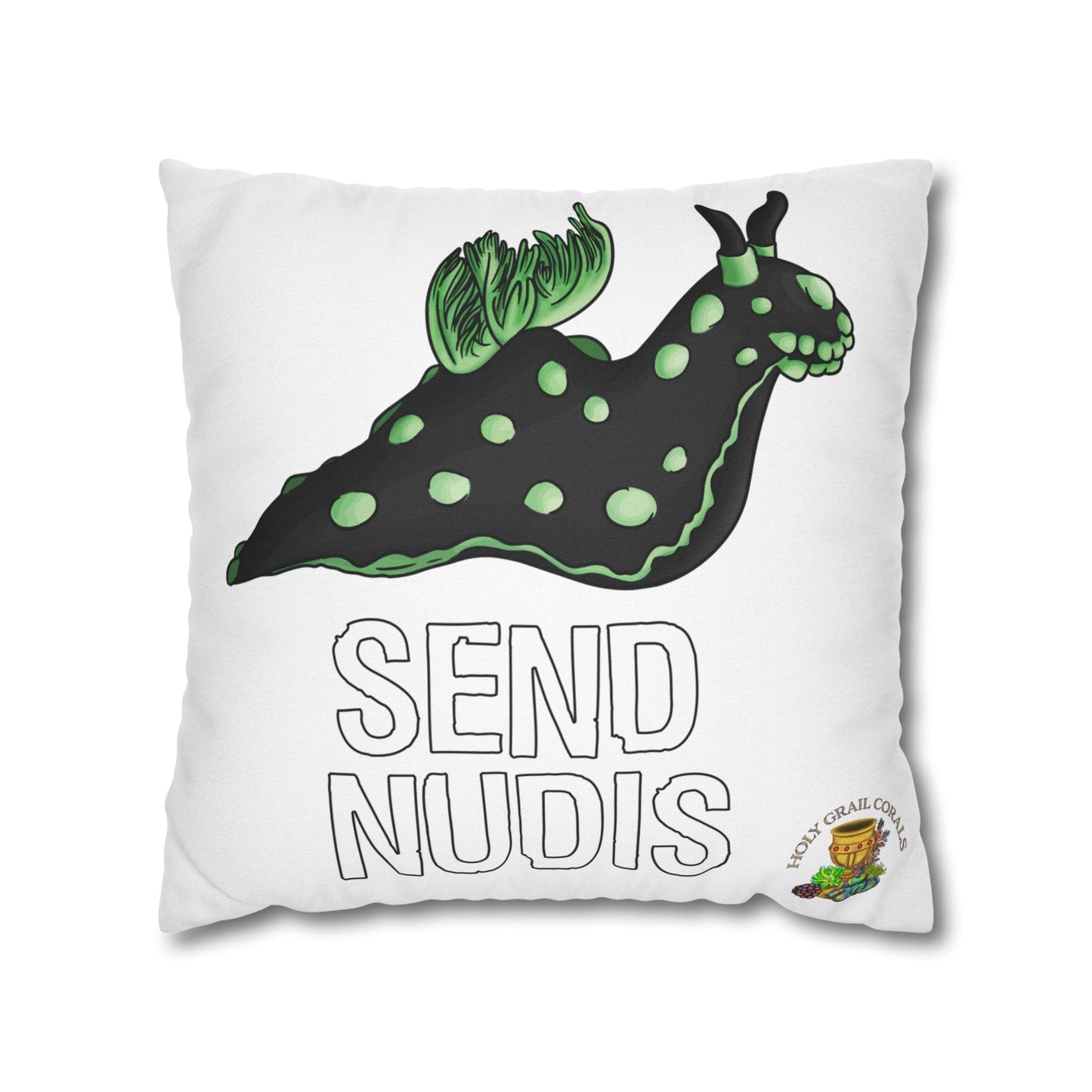 HGC "Send Nudis" Nudibranch Square Pillow Cover