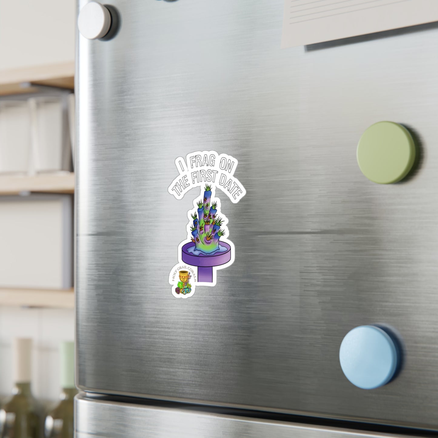 HGC "I Frag On The First Date" Acropora Frag Vinyl Decals