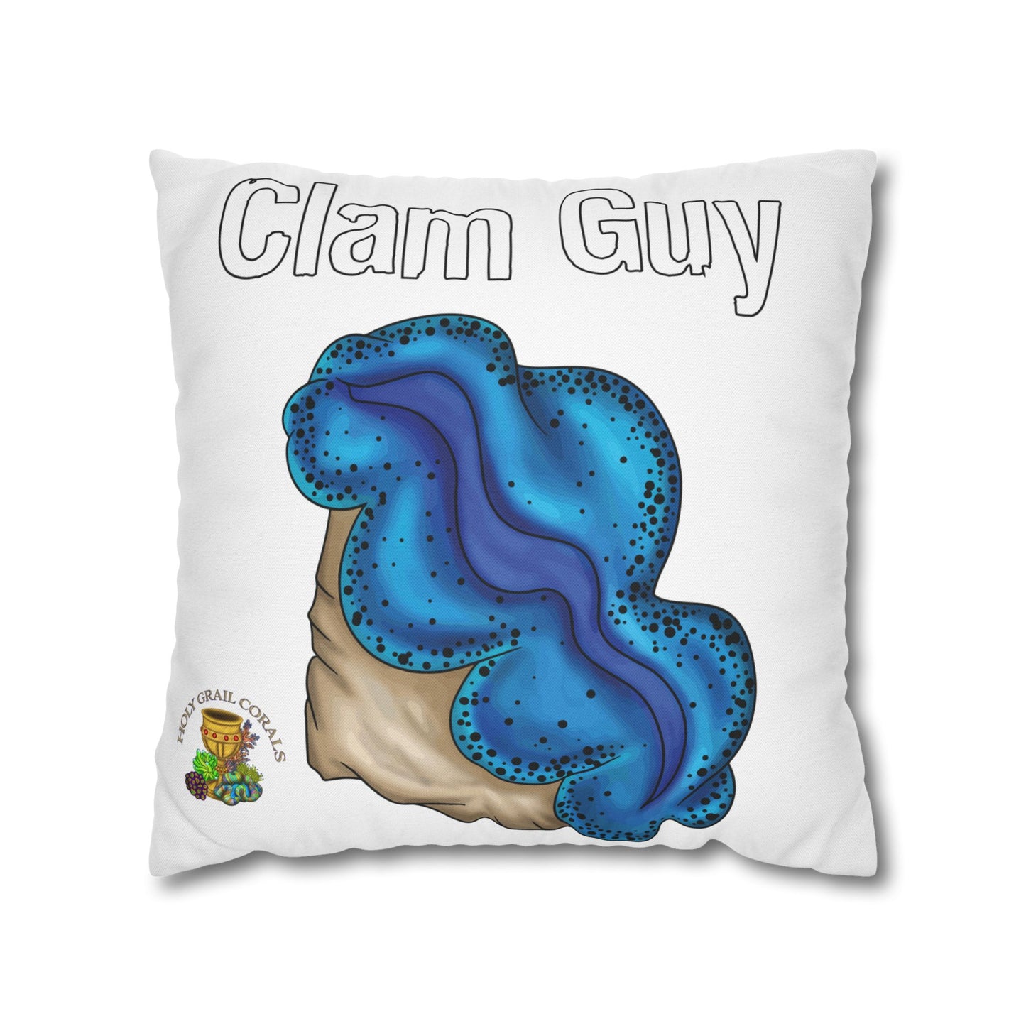 HGC "Clam Guy" Maxima Clam Square Pillow Cover
