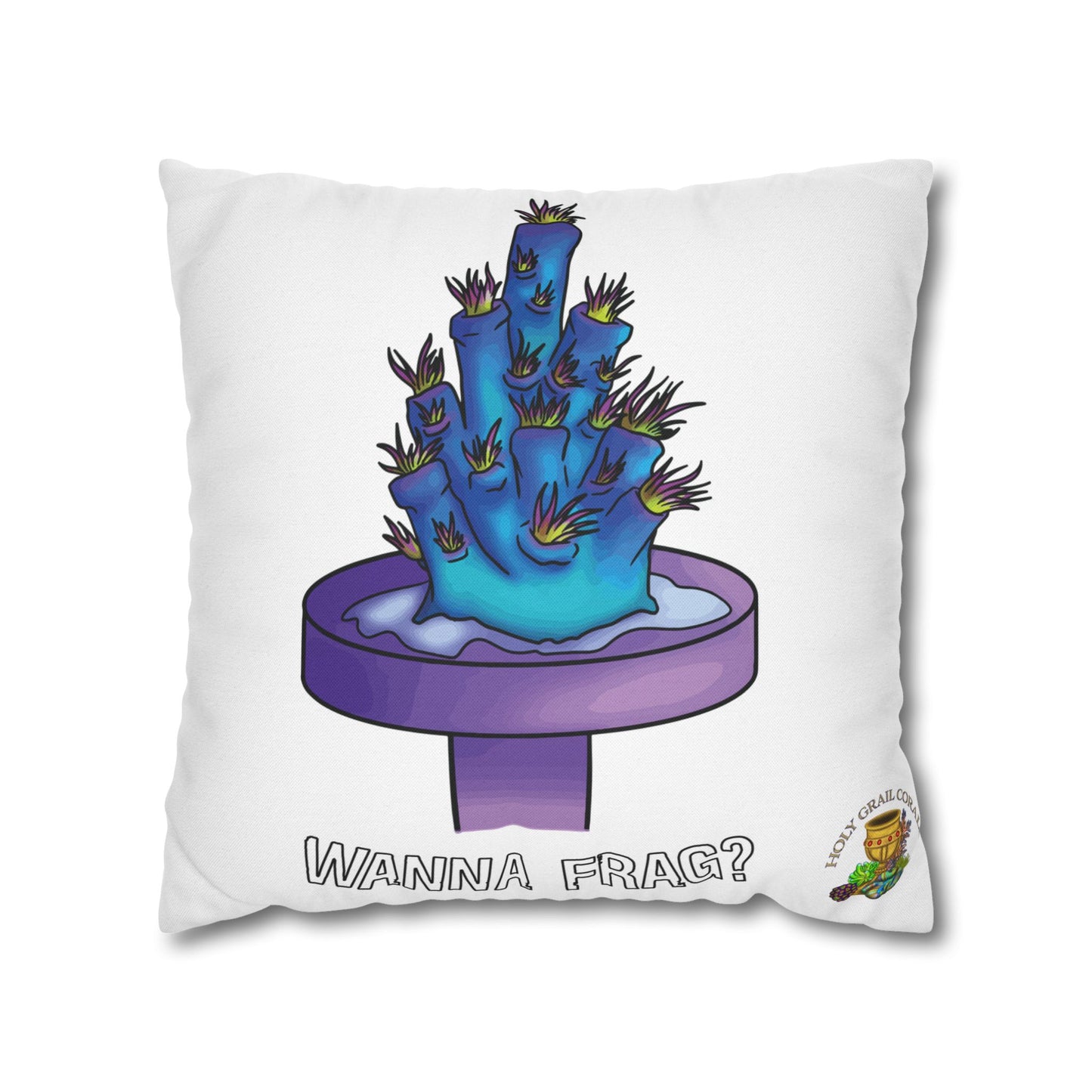 HGC "Wanna Frag" Acropora Frag Square Pillow Cover