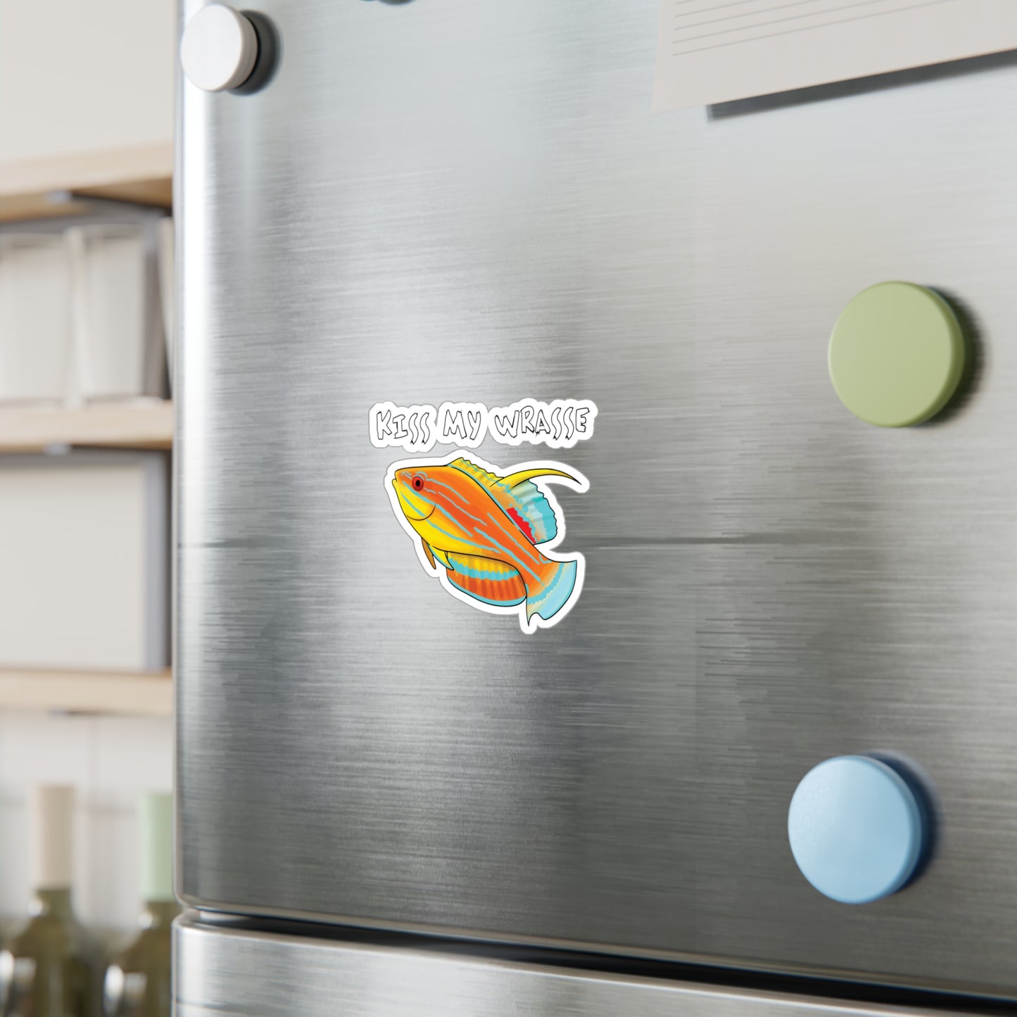 "Kiss My Wrasse" Mcosker's Wrasse Vinyl Decals