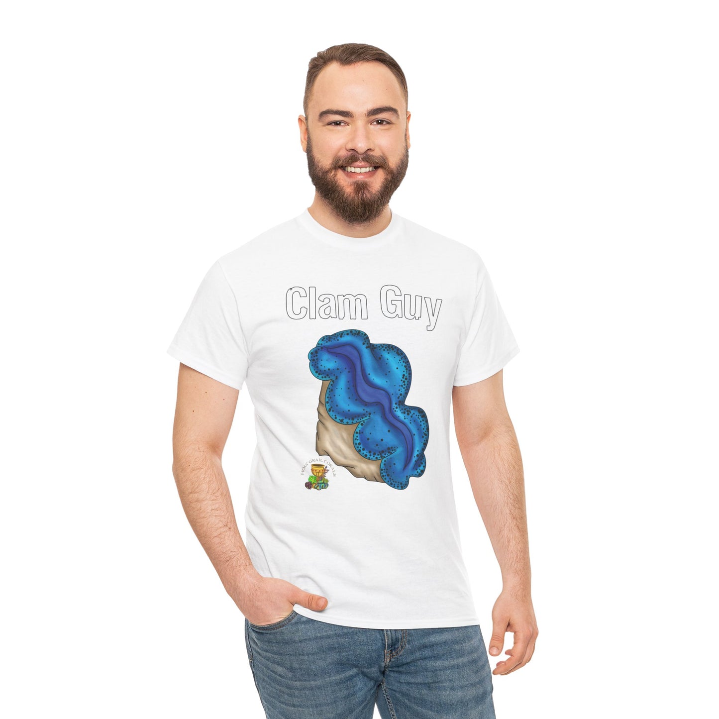 "Clam Guy" Maxima Clam Unisex Heavy Cotton Tee