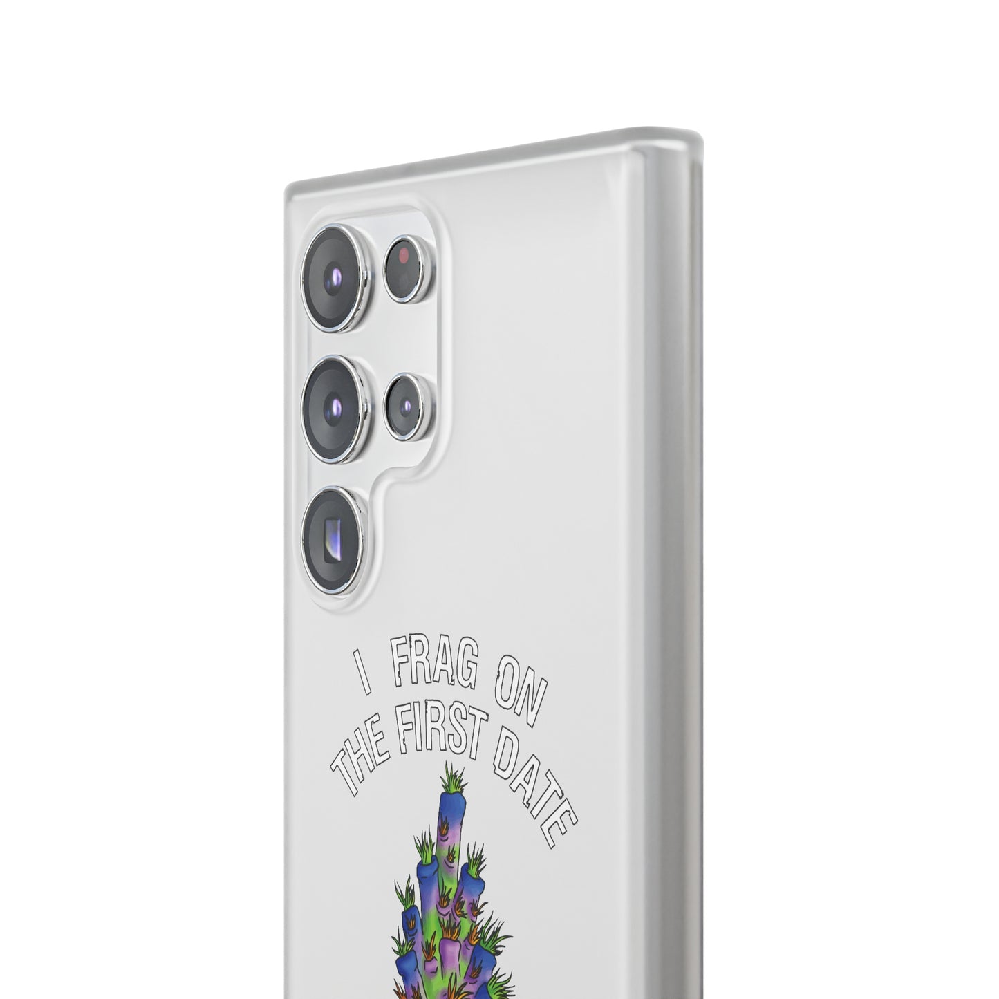 "I Frag On The First Date" Acropora Frag Cell Phone Flexi Case
