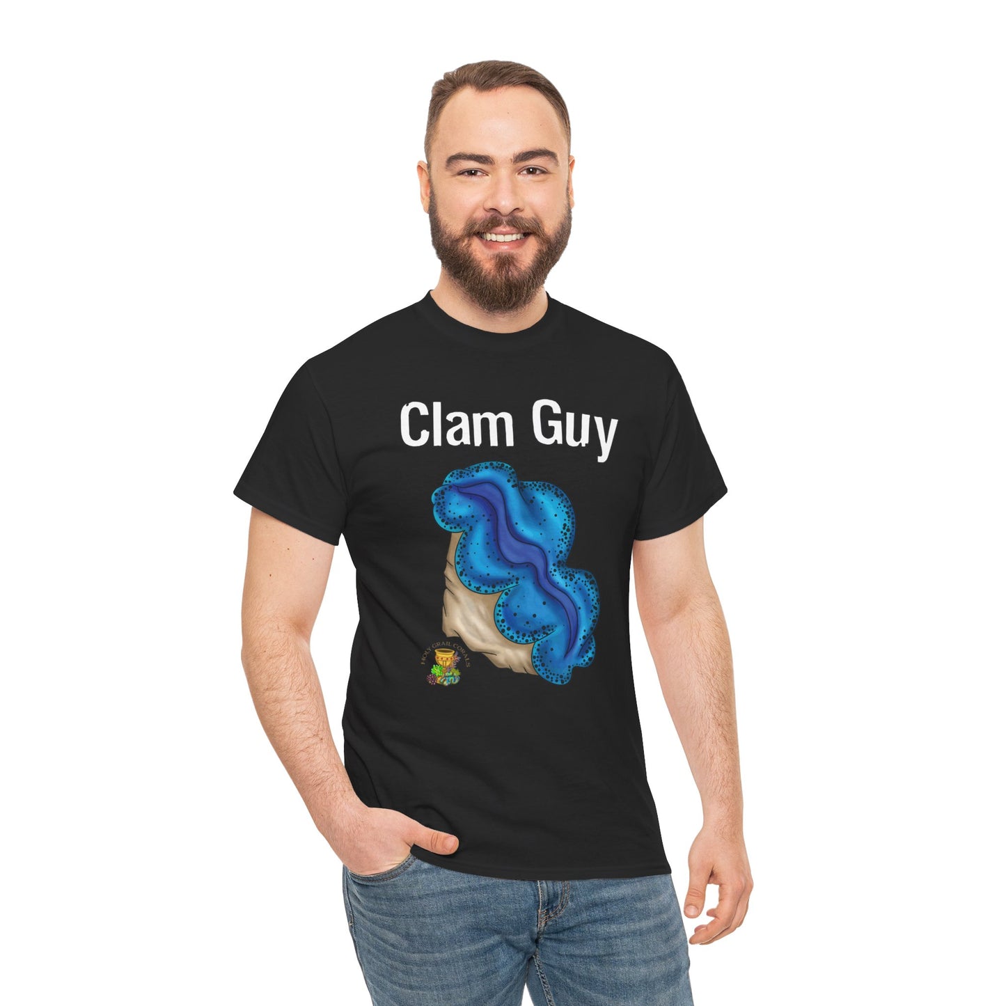 "Clam Guy" Maxima Clam Unisex Heavy Cotton Tee