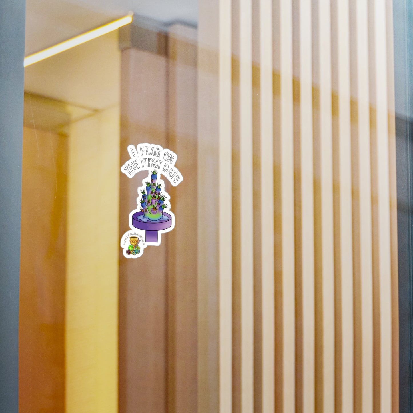 HGC "I Frag On The First Date" Acropora Frag Vinyl Decals