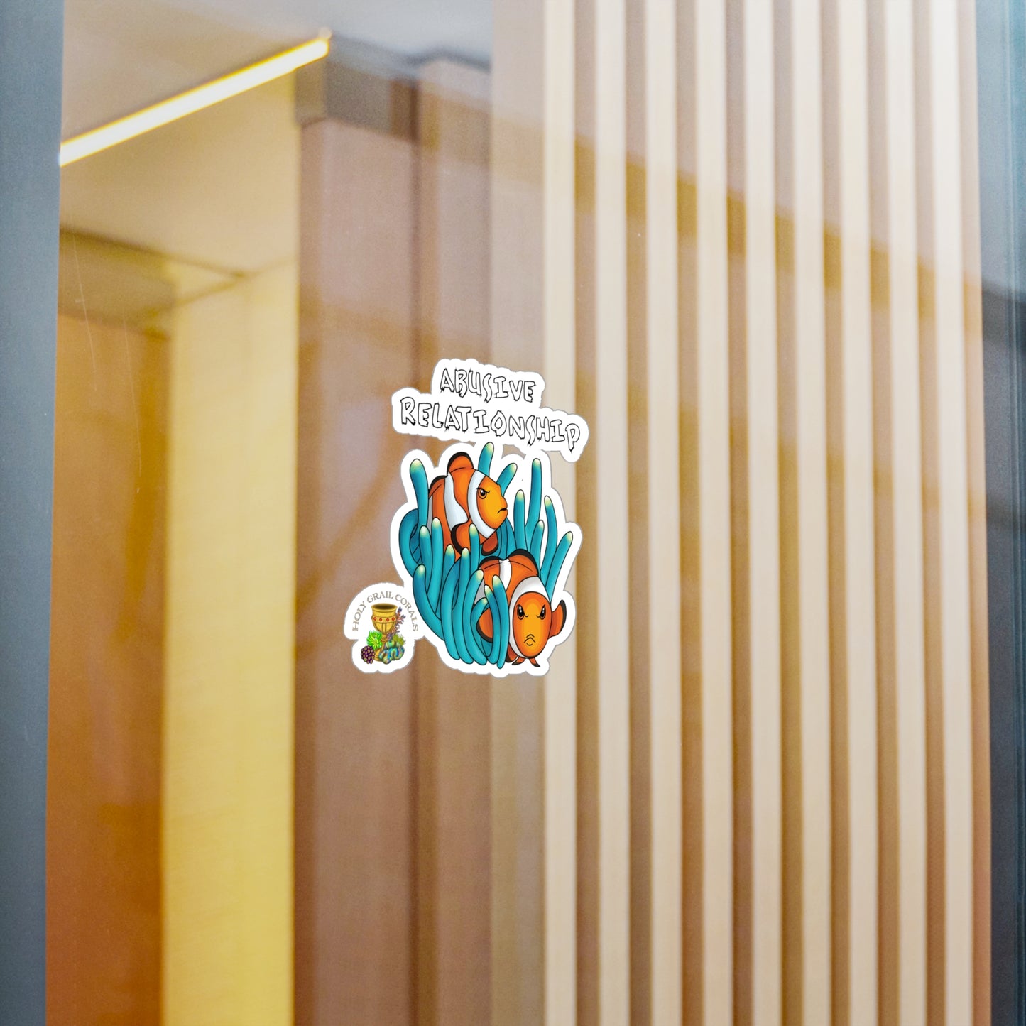 HGC "Abusive Relationship" Clown Fish Pair Vinyl Decals