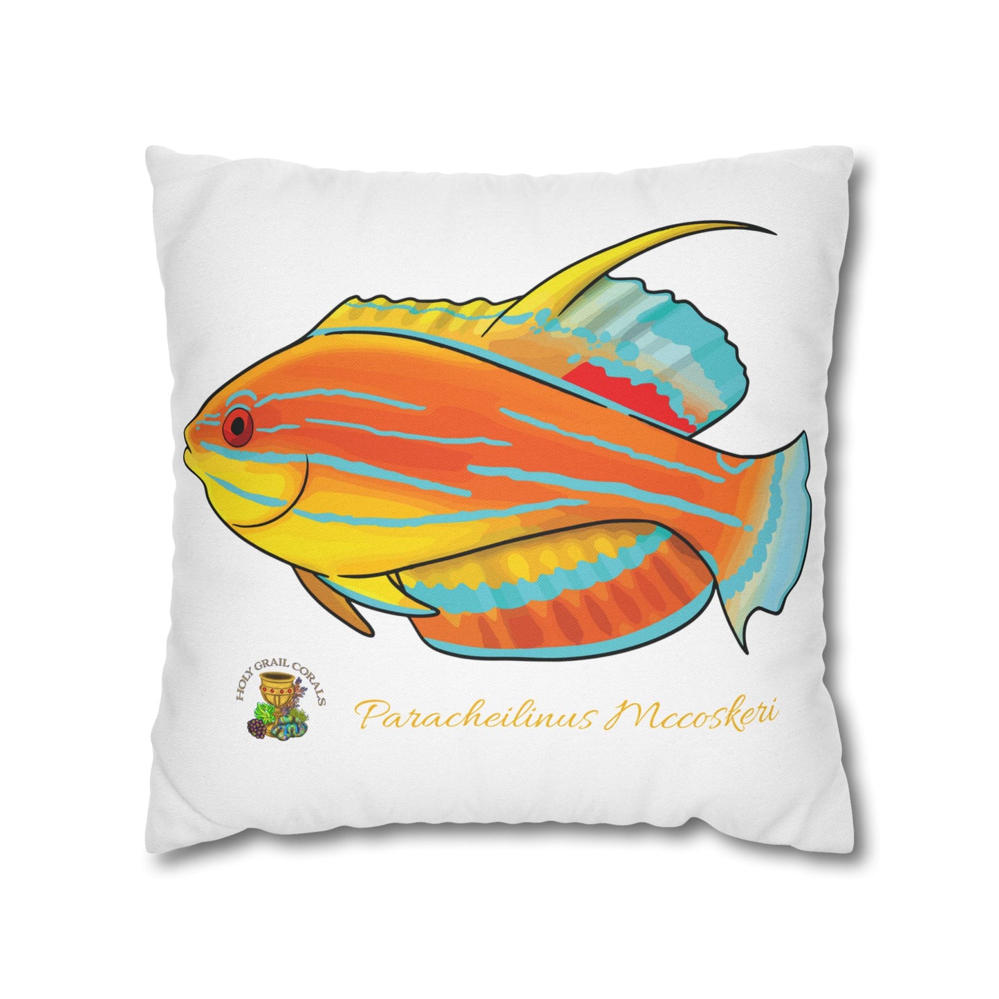 HGC McCosker's Wrasse Square Pillow Cover