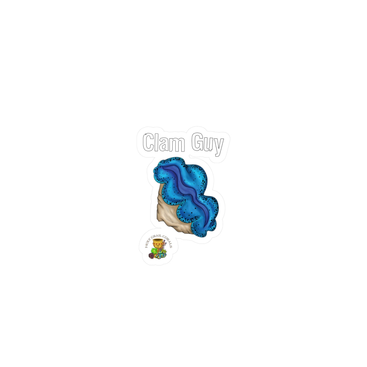 "Clam Guy" Maxima Clam Vinyl Decals