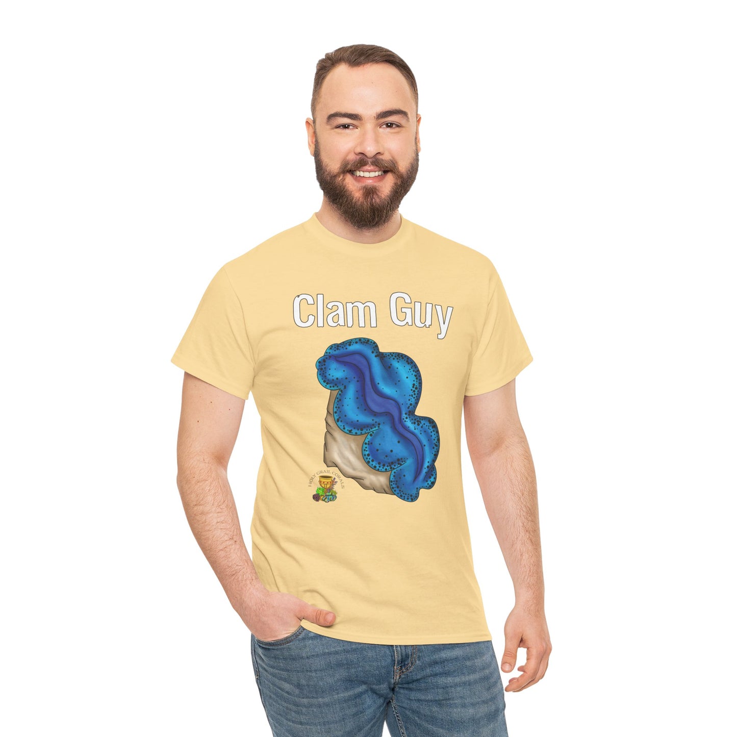 "Clam Guy" Maxima Clam Unisex Heavy Cotton Tee