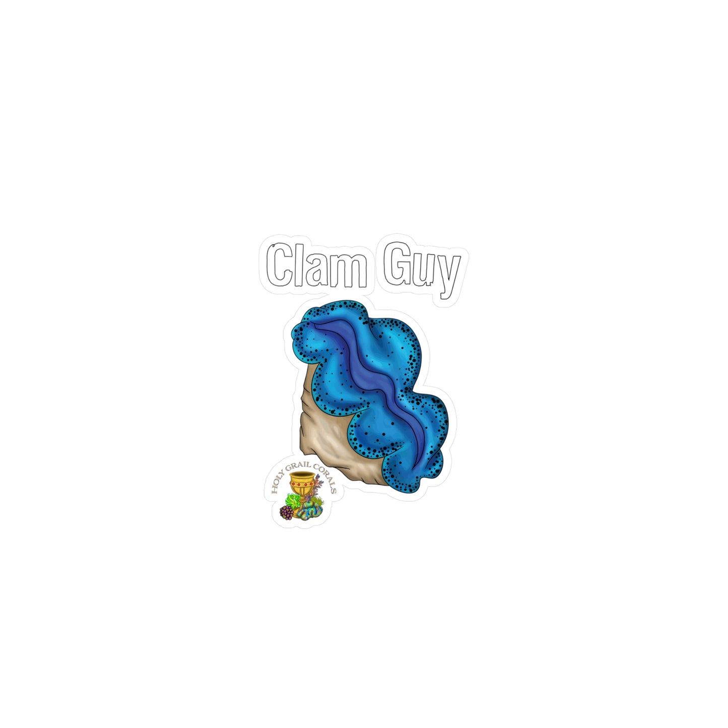 "Clam Guy" Maxima Clam Vinyl Decals