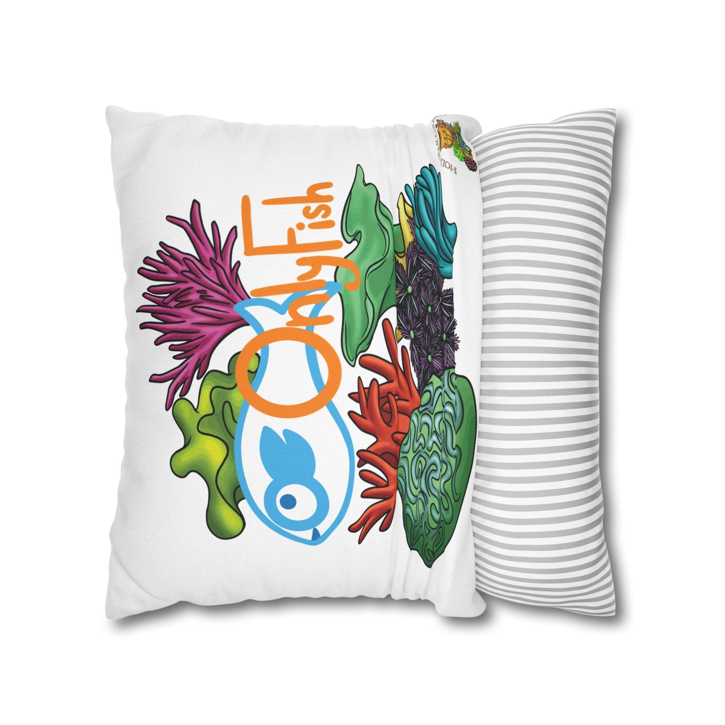 HGC "Only Fish" Square Pillow Cover