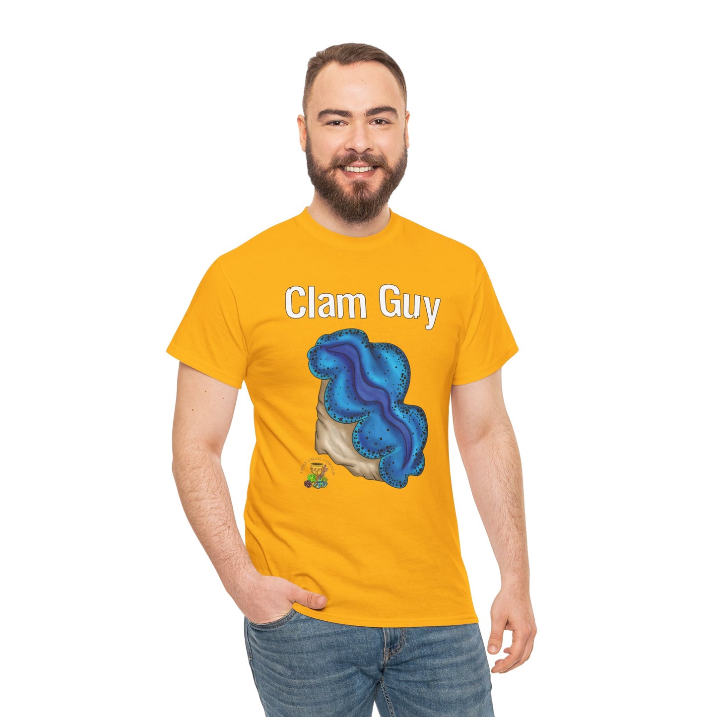 "Clam Guy" Maxima Clam Unisex Heavy Cotton Tee