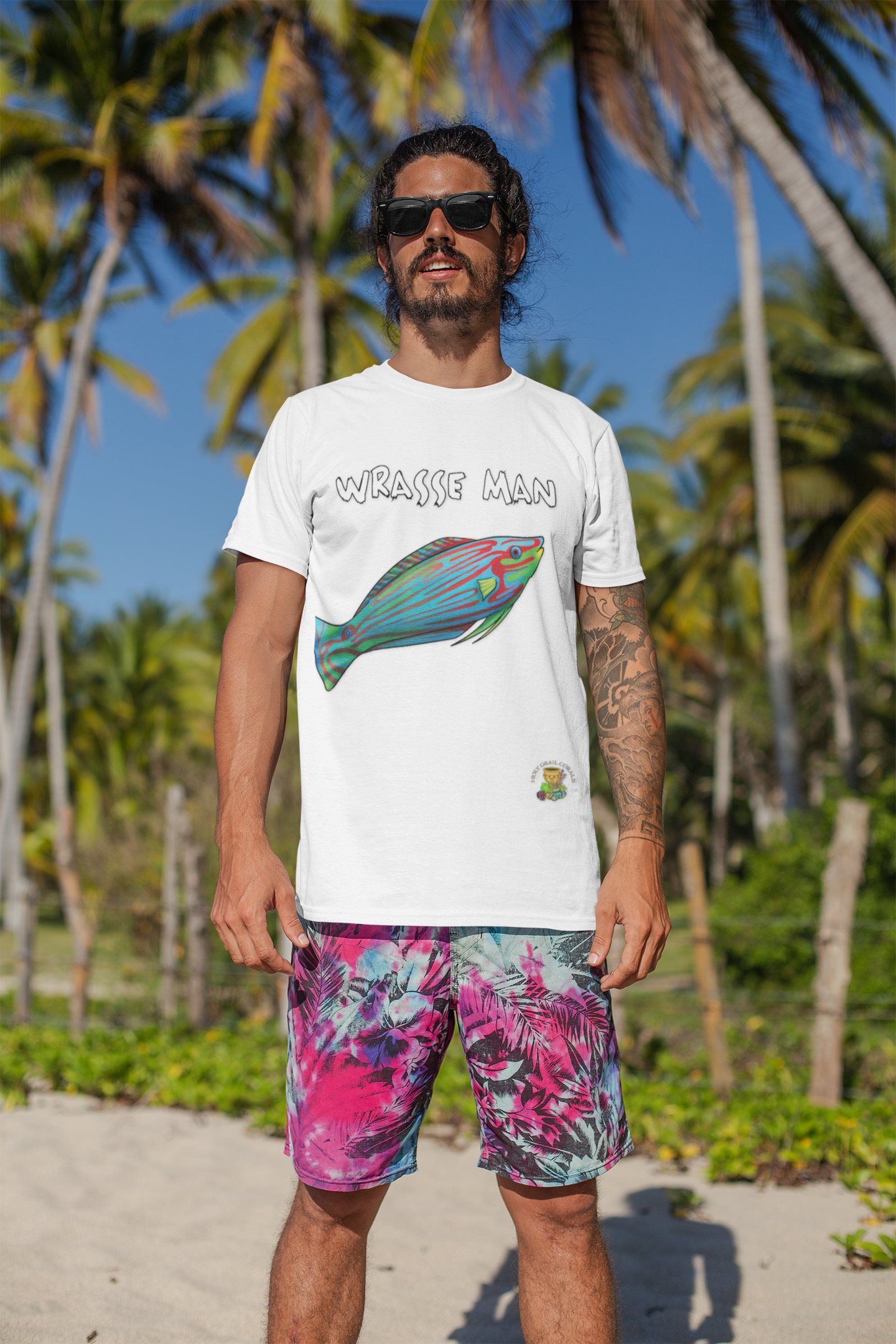 "Wrasse Man" Melanarus Wrasse Unisex Heavy Cotton Tee