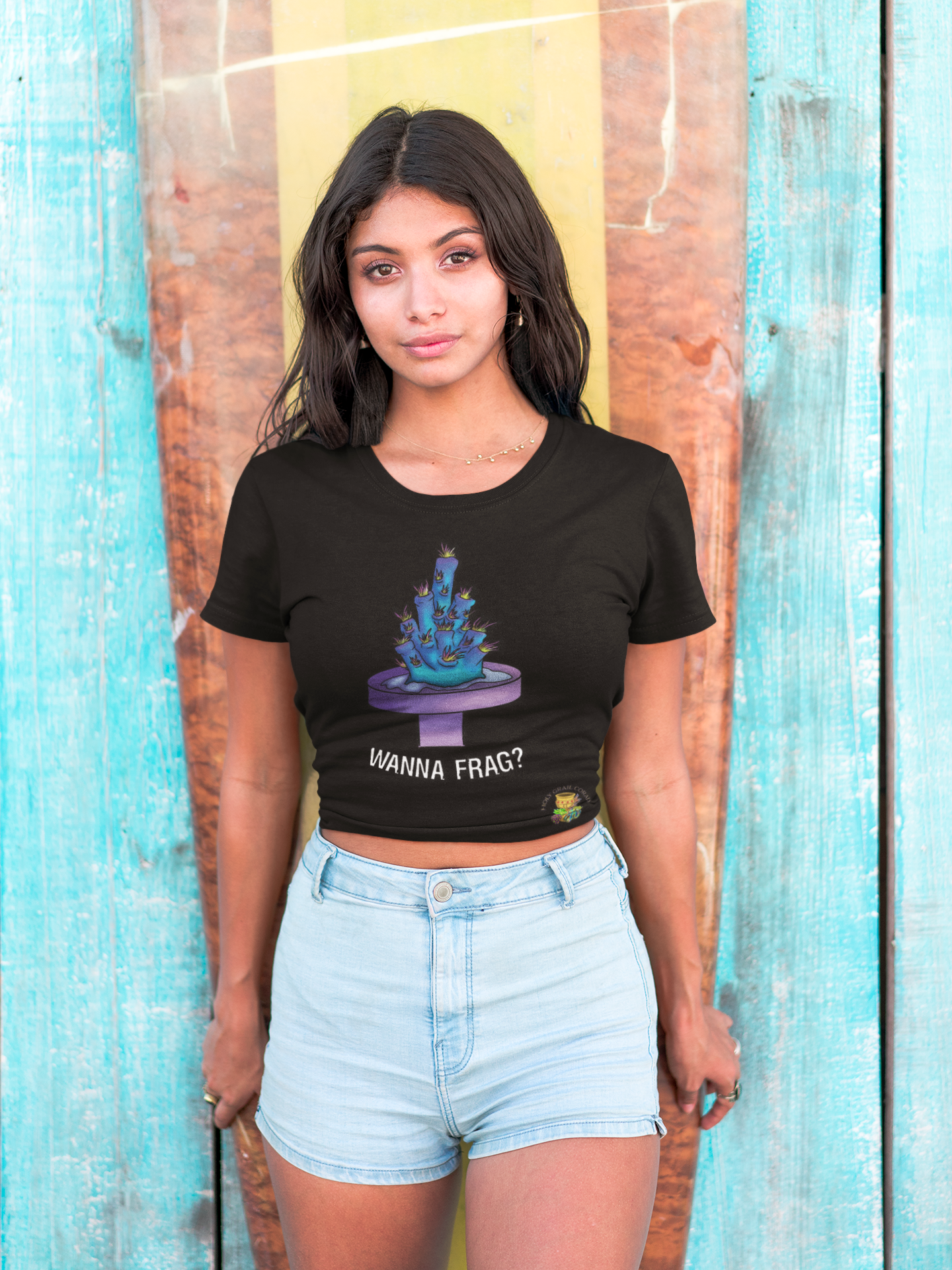 "Wanna Frag" Acropora Frag Women's Cotton Tee