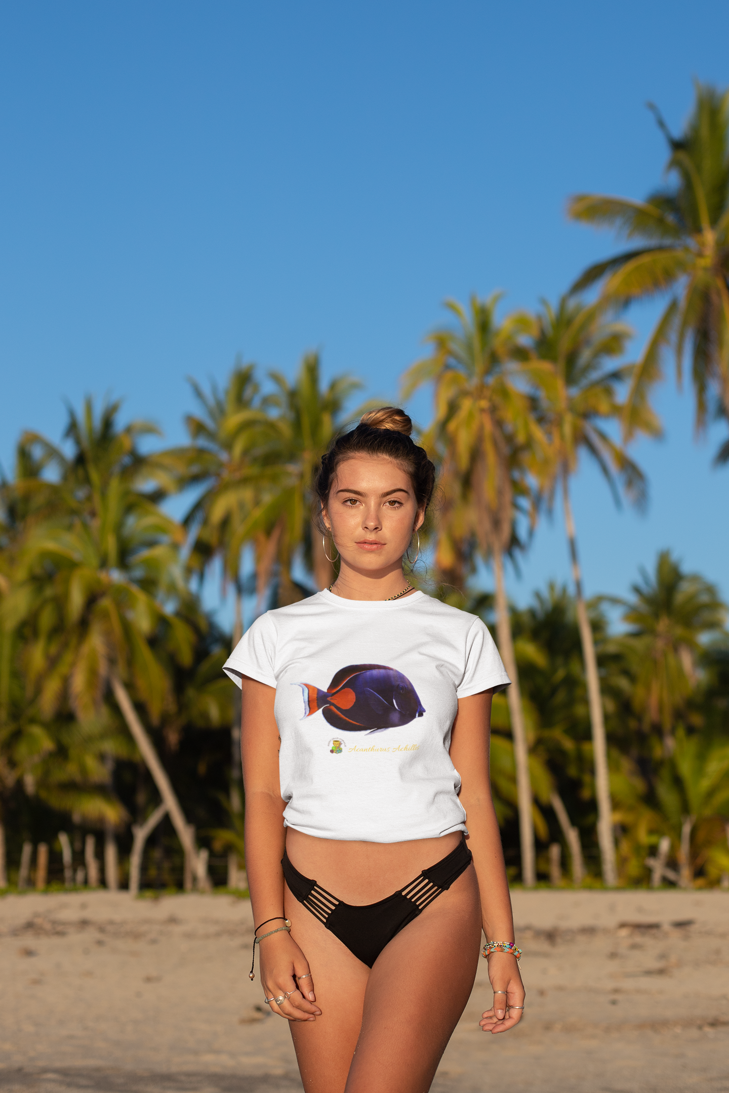Acanthurus Achilles aka Achilles Tang Fish Women's Cotton Tee