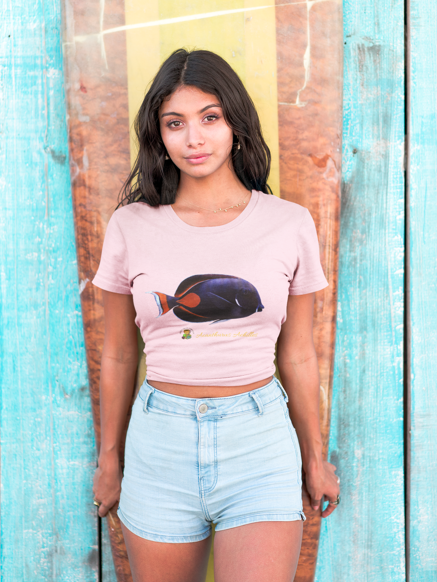 Acanthurus Achilles aka Achilles Tang Fish Women's Cotton Tee