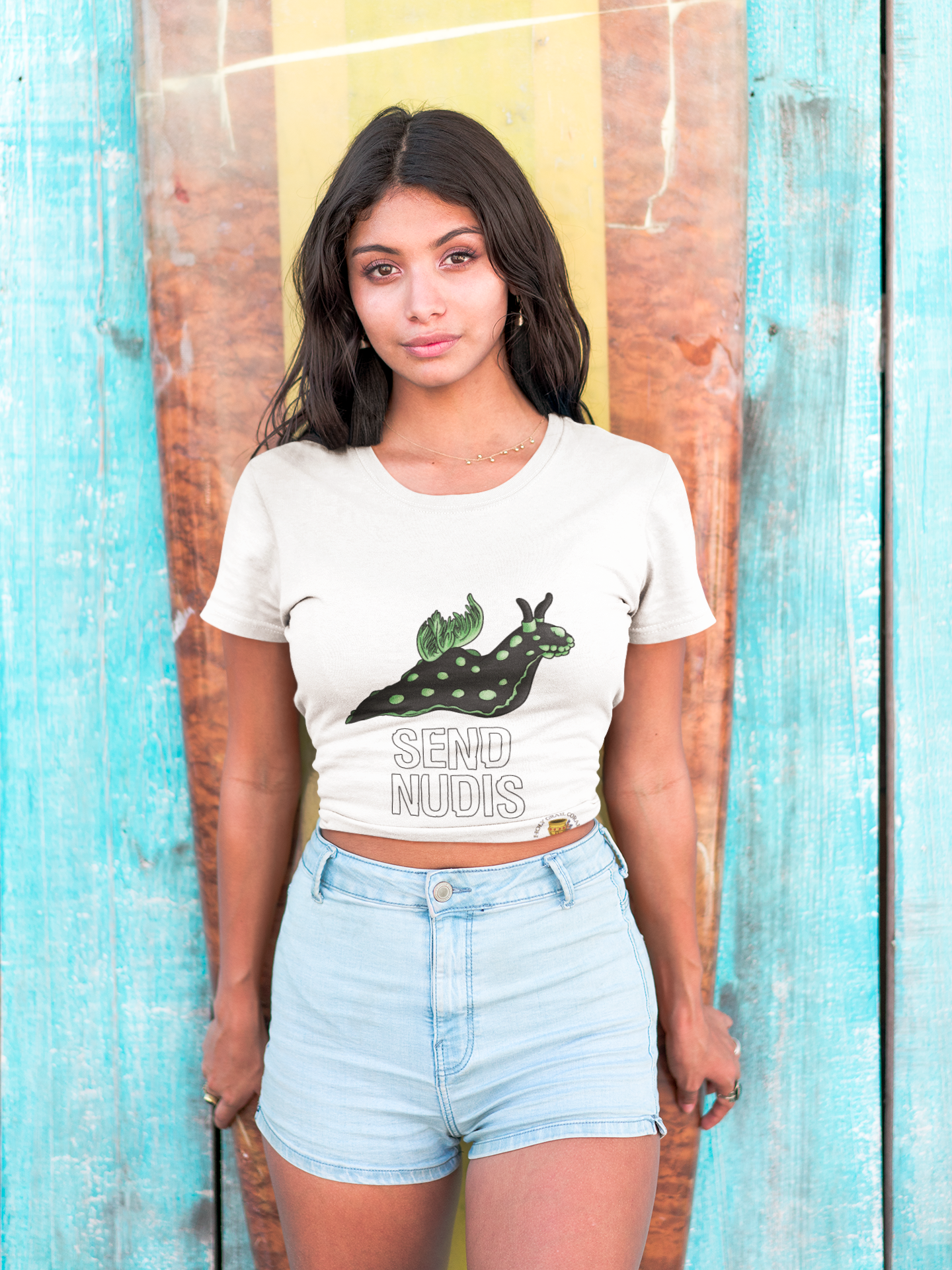 "Send Nudis" Nudibranch Women's Cotton Tee