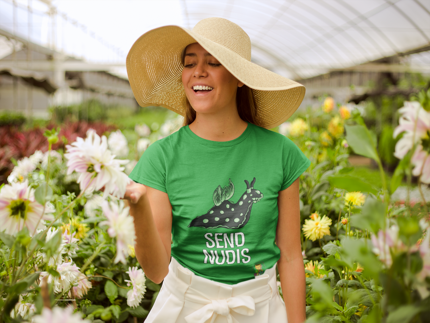 "Send Nudis" Nudibranch Women's Cotton Tee