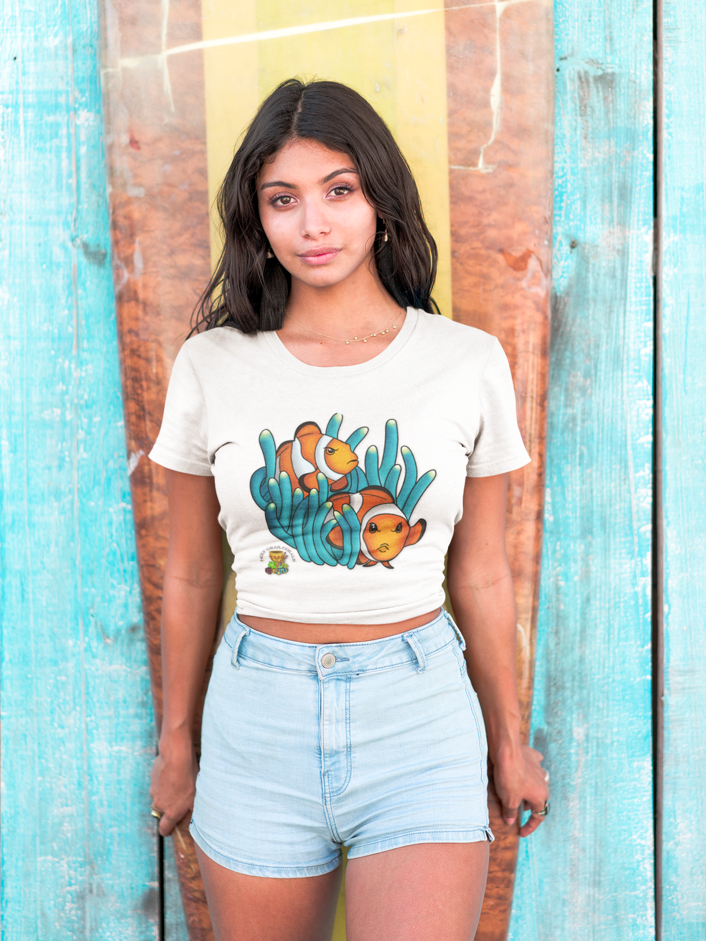 Mean Clown Fish Pair Women's Cotton Tee