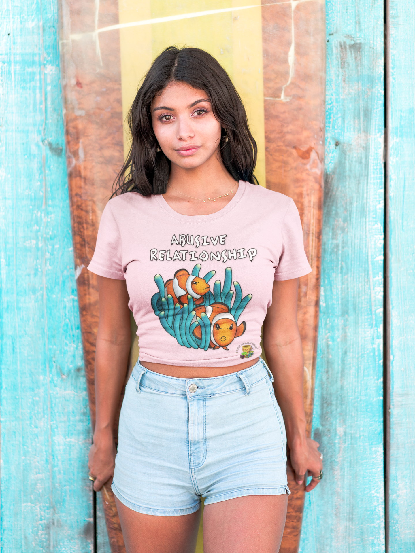 HGC "Abusive Relationship" Clown Fish Pair Women's Cotton Tee