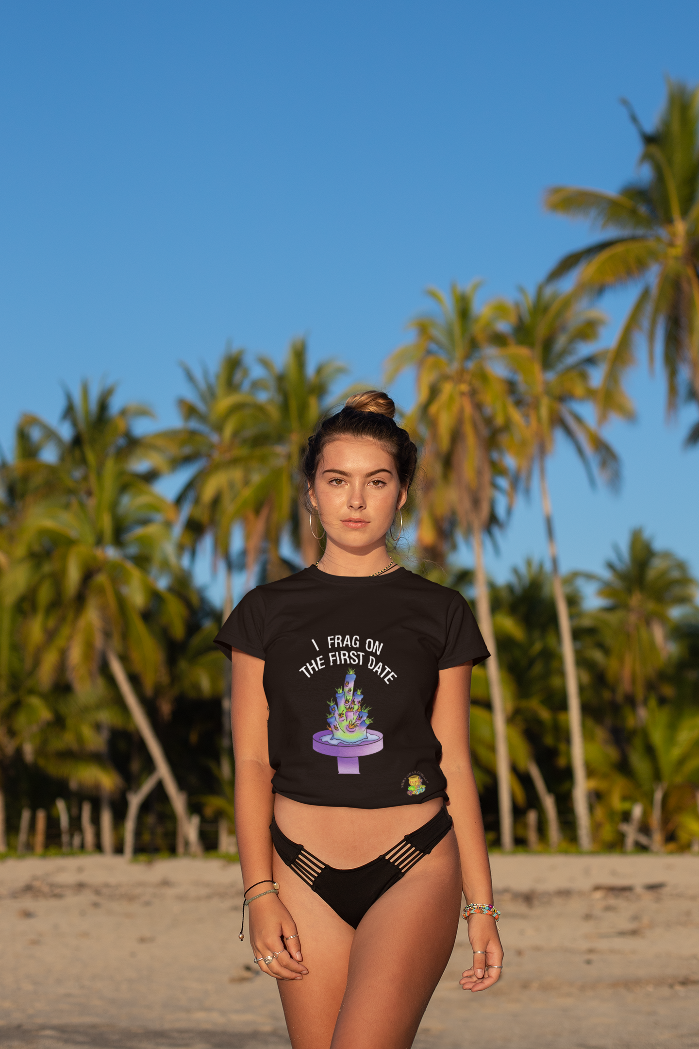 HGC "I Frag On The First Date" Acropora Frag Women's Cotton Tee