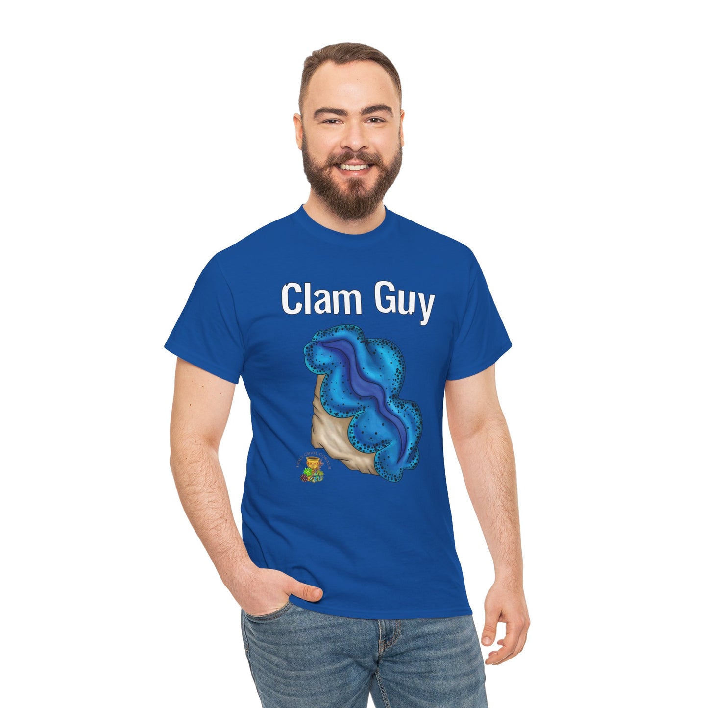 "Clam Guy" Maxima Clam Unisex Heavy Cotton Tee