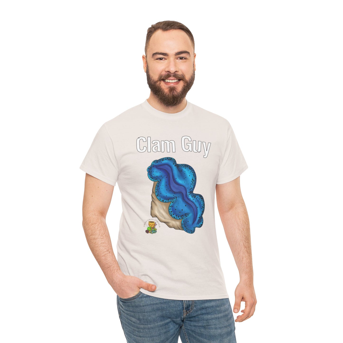 "Clam Guy" Maxima Clam Unisex Heavy Cotton Tee