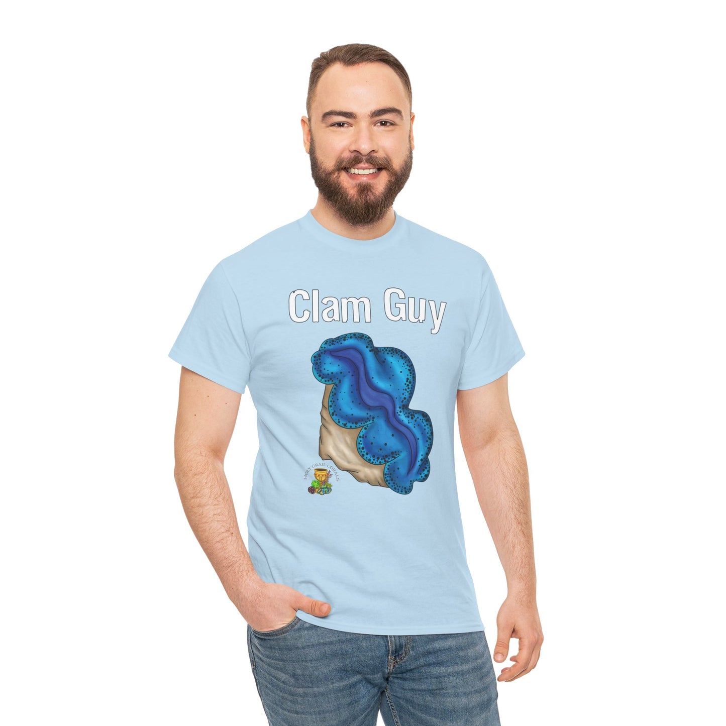 "Clam Guy" Maxima Clam Unisex Heavy Cotton Tee