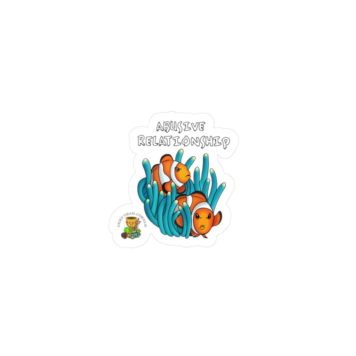 HGC "Abusive Relationship" Clown Fish Pair Vinyl Decals