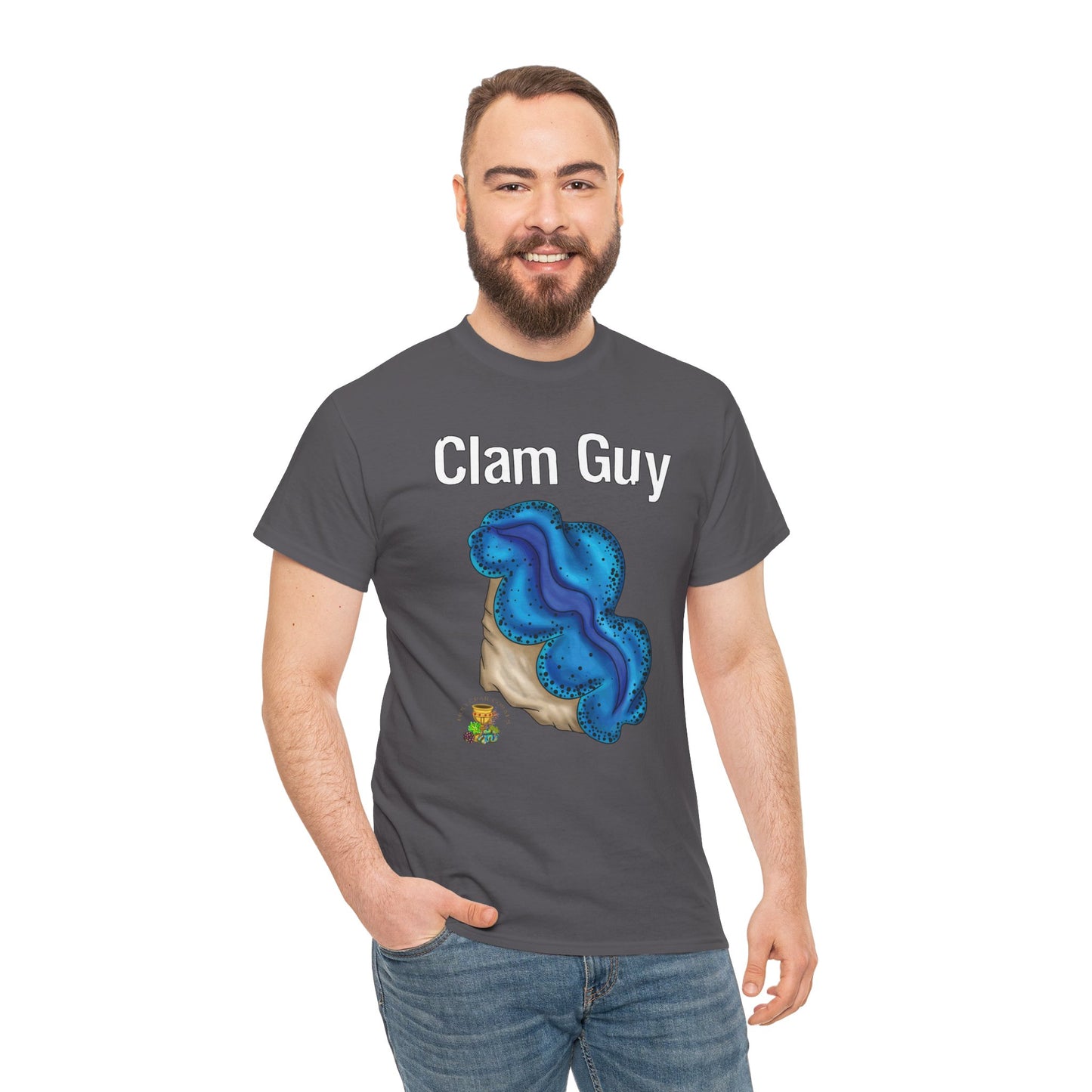 "Clam Guy" Maxima Clam Unisex Heavy Cotton Tee