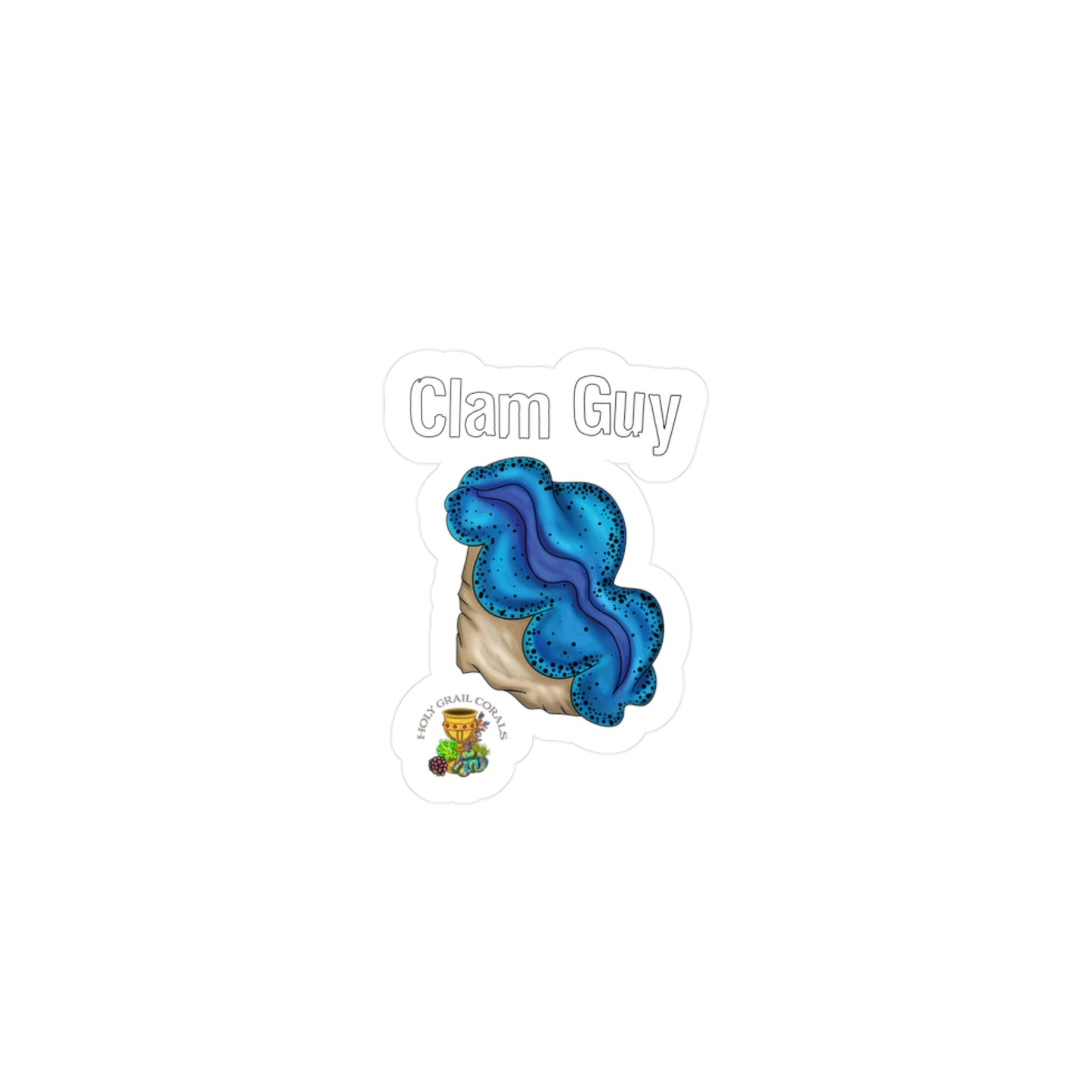 "Clam Guy" Maxima Clam Vinyl Decals