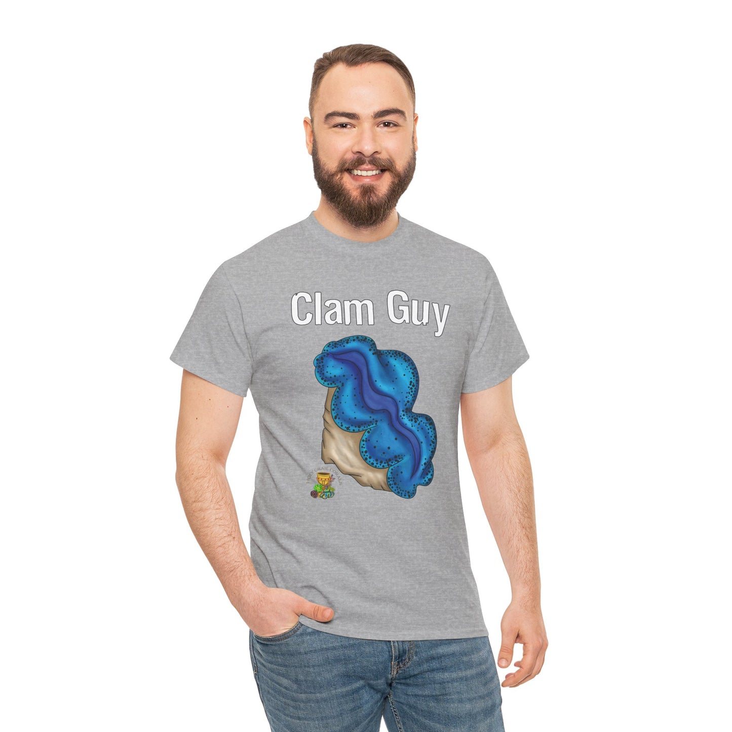 "Clam Guy" Maxima Clam Unisex Heavy Cotton Tee