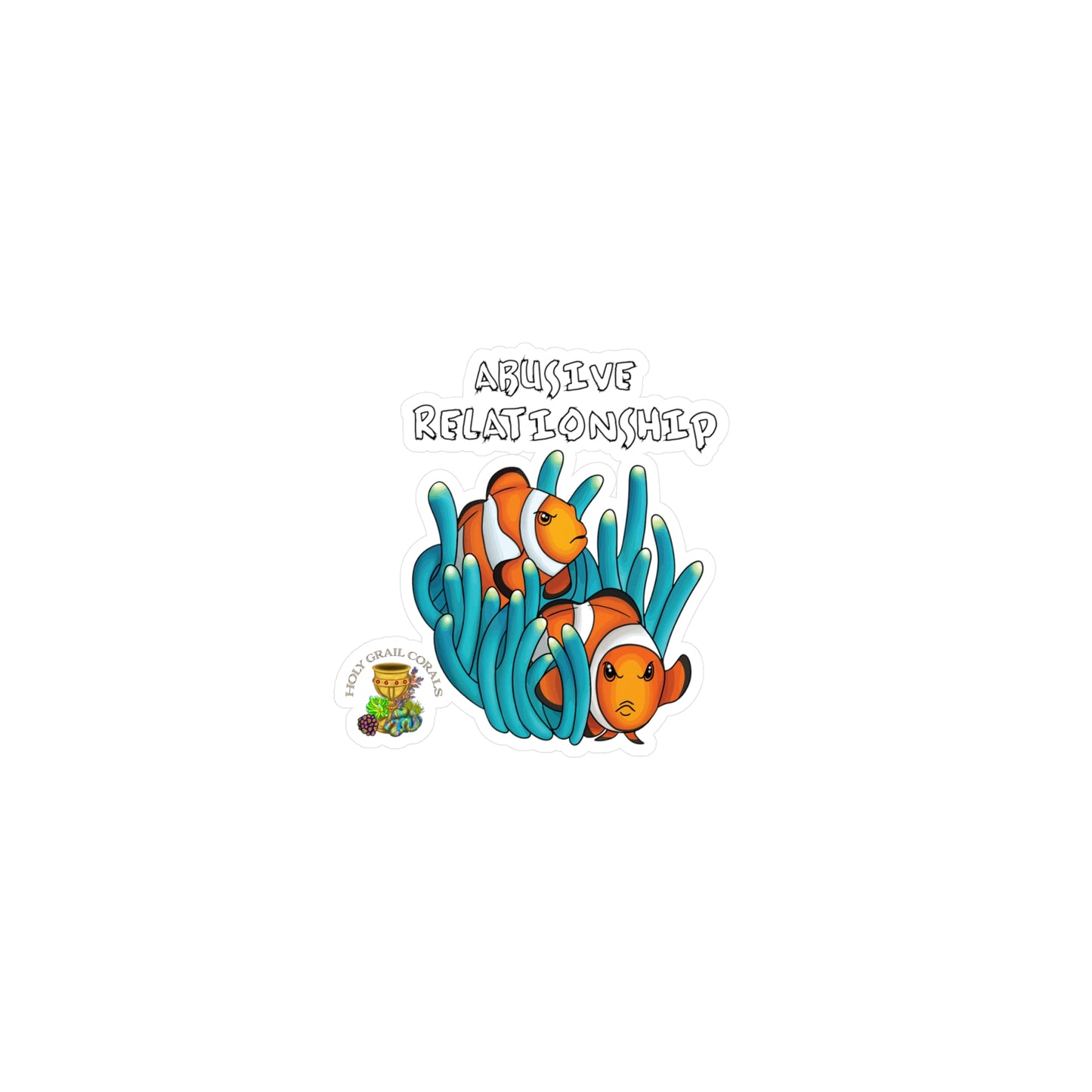 HGC "Abusive Relationship" Clown Fish Pair Vinyl Decals