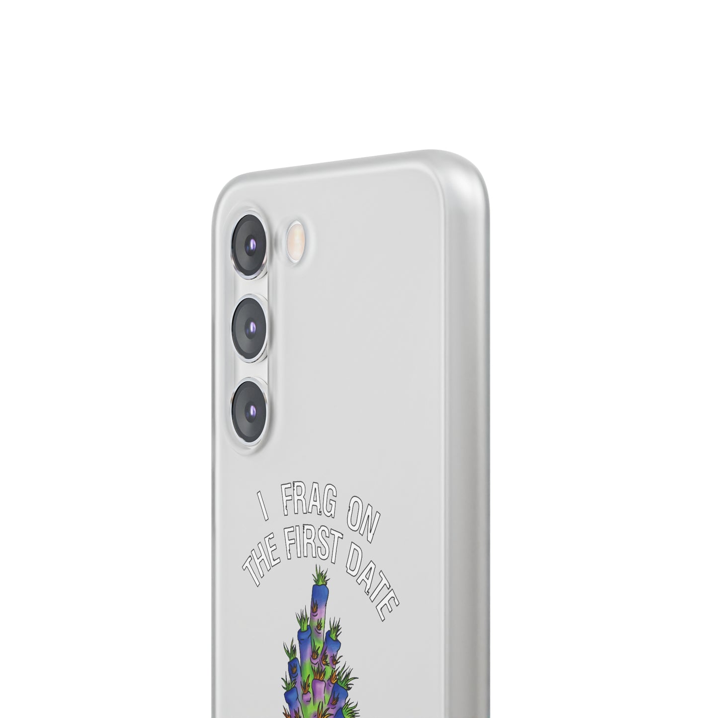 "I Frag On The First Date" Acropora Frag Cell Phone Flexi Case