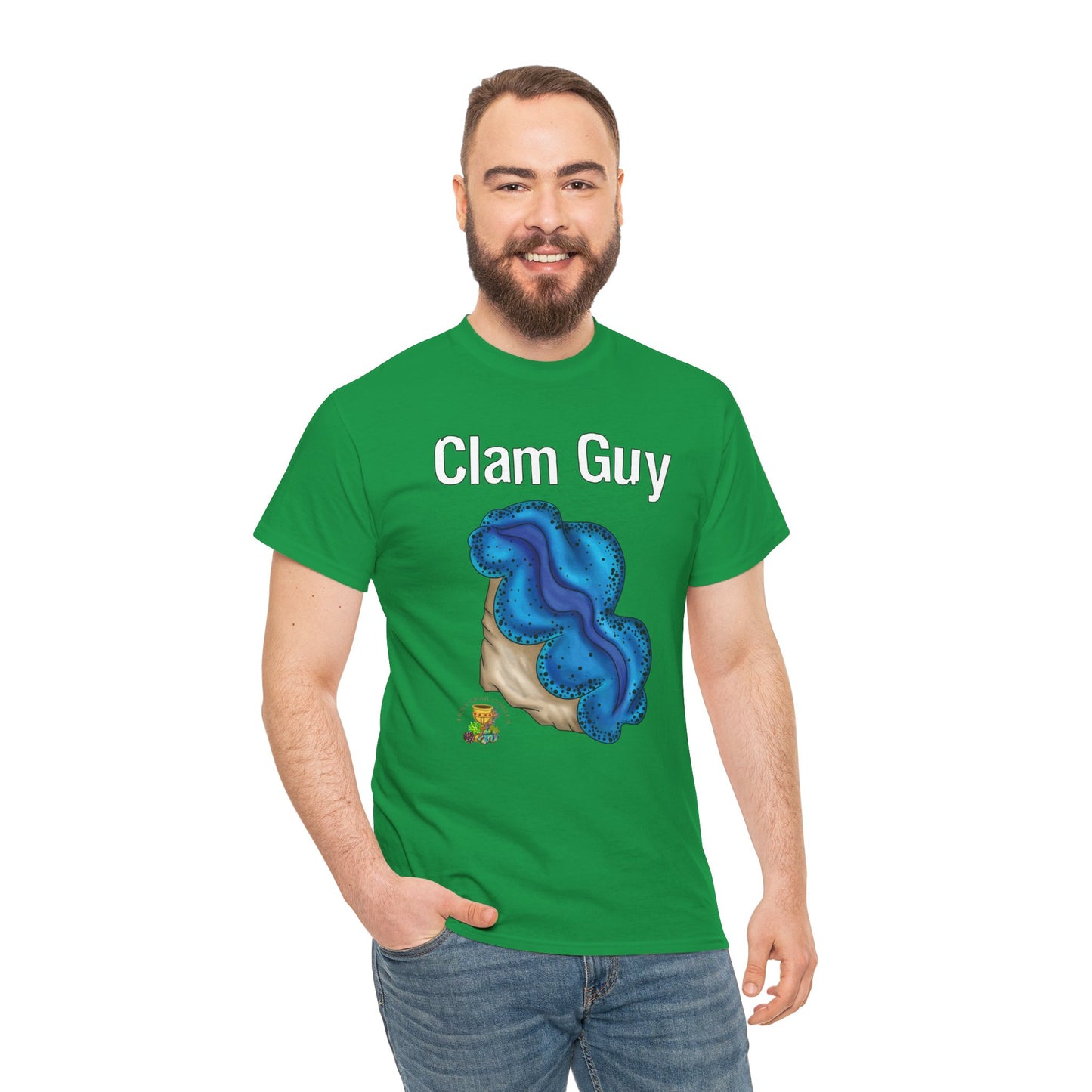 "Clam Guy" Maxima Clam Unisex Heavy Cotton Tee