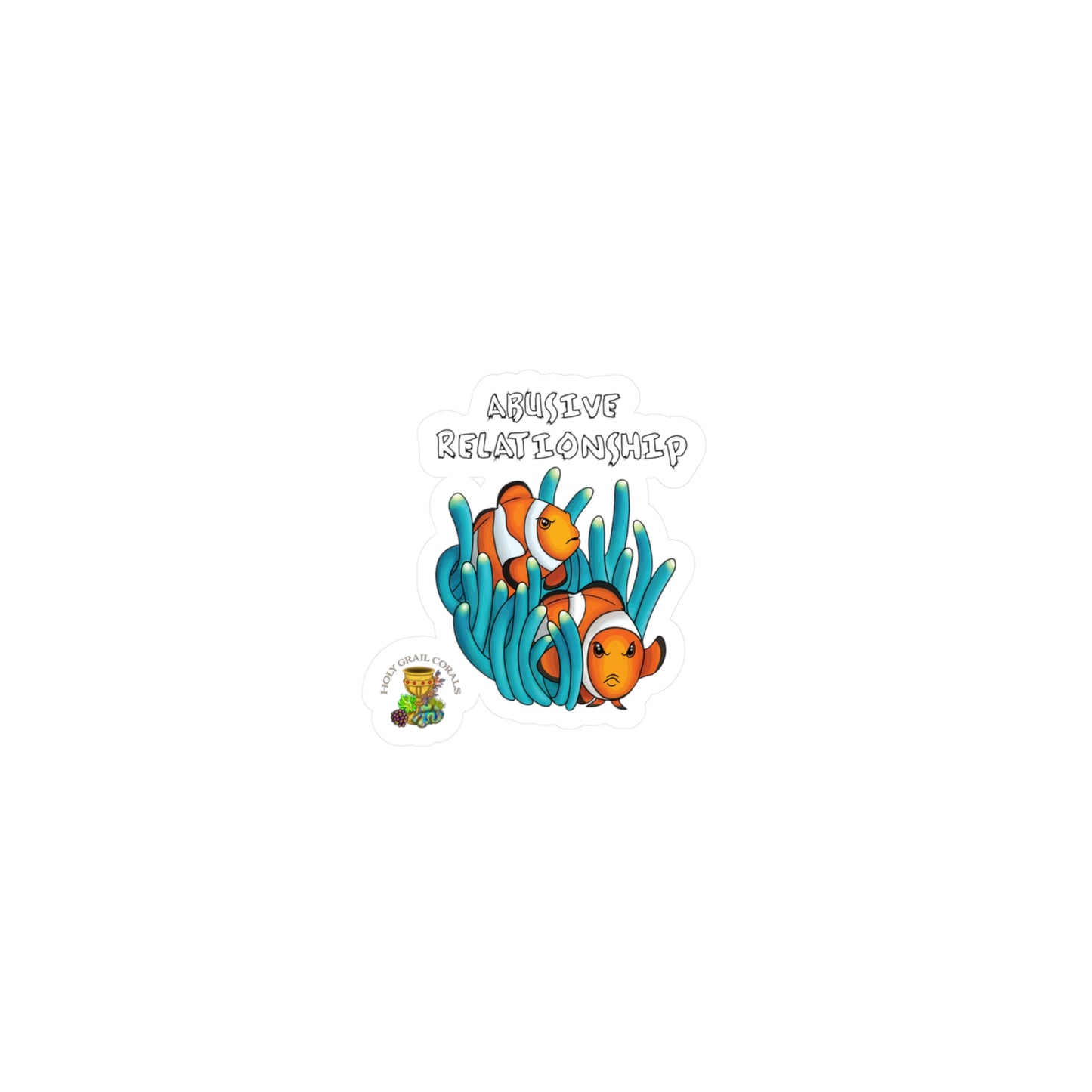 HGC "Abusive Relationship" Clown Fish Pair Vinyl Decals