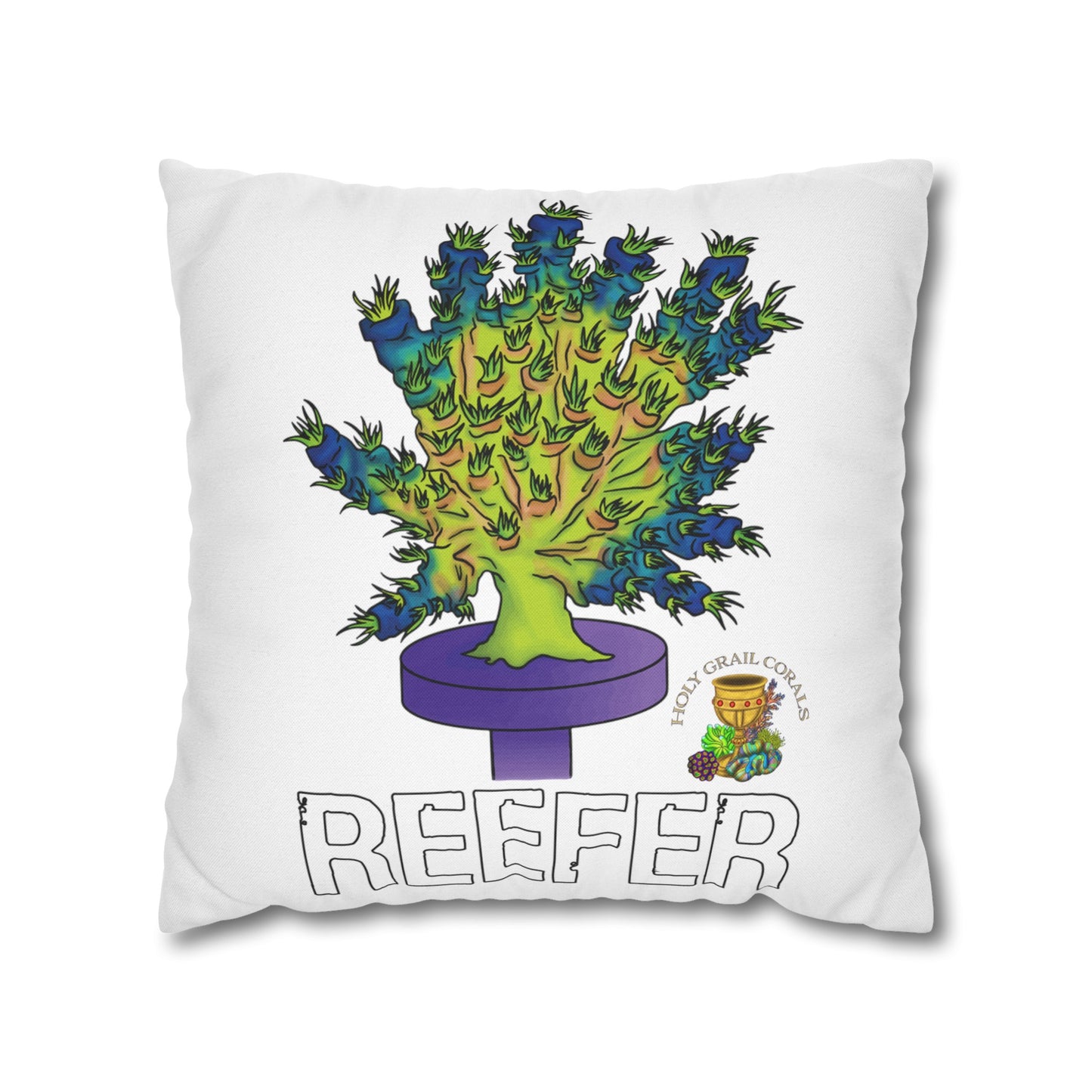 "Reefer" Acropora Colony Square Pillow Cover