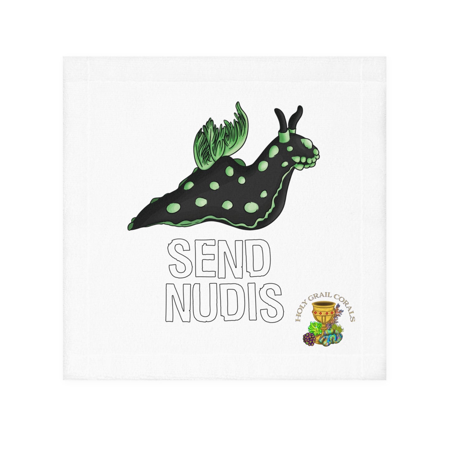 "Send Nudis" Nudibranch Aquarium Maintenance Towel