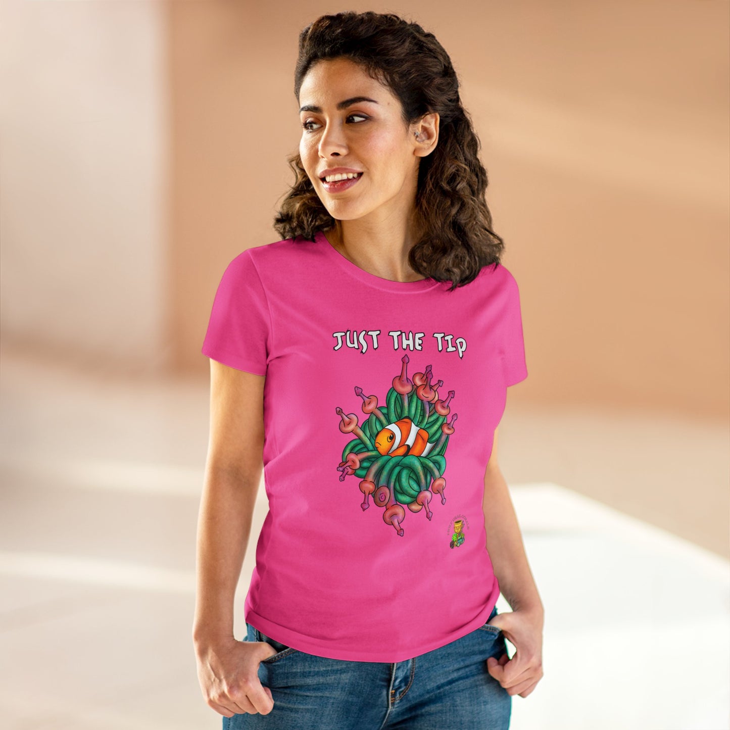 "Just The Tip" Bubble Tip Anemone Women's Cotton Tee