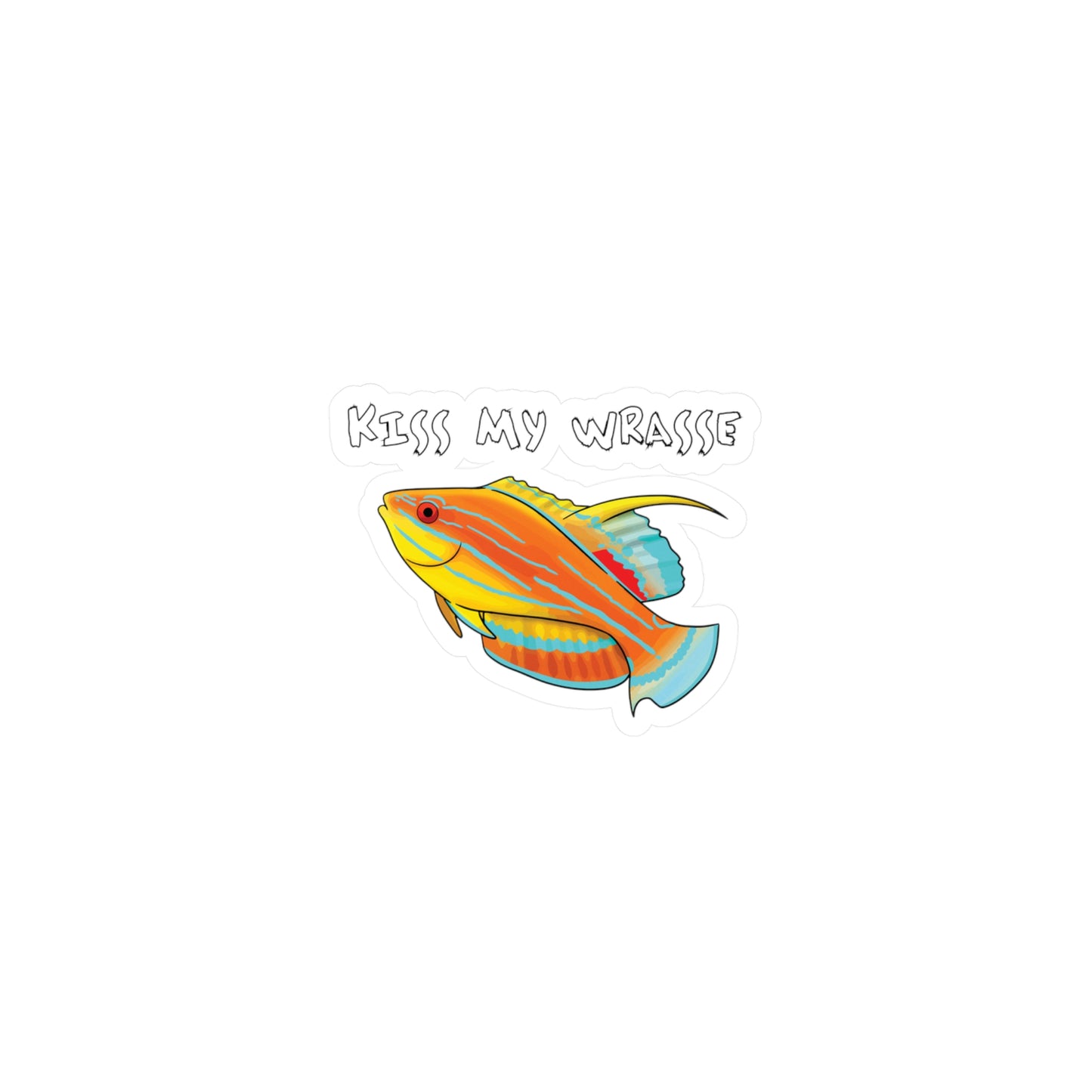 "Kiss My Wrasse" Mcosker's Wrasse Vinyl Decals