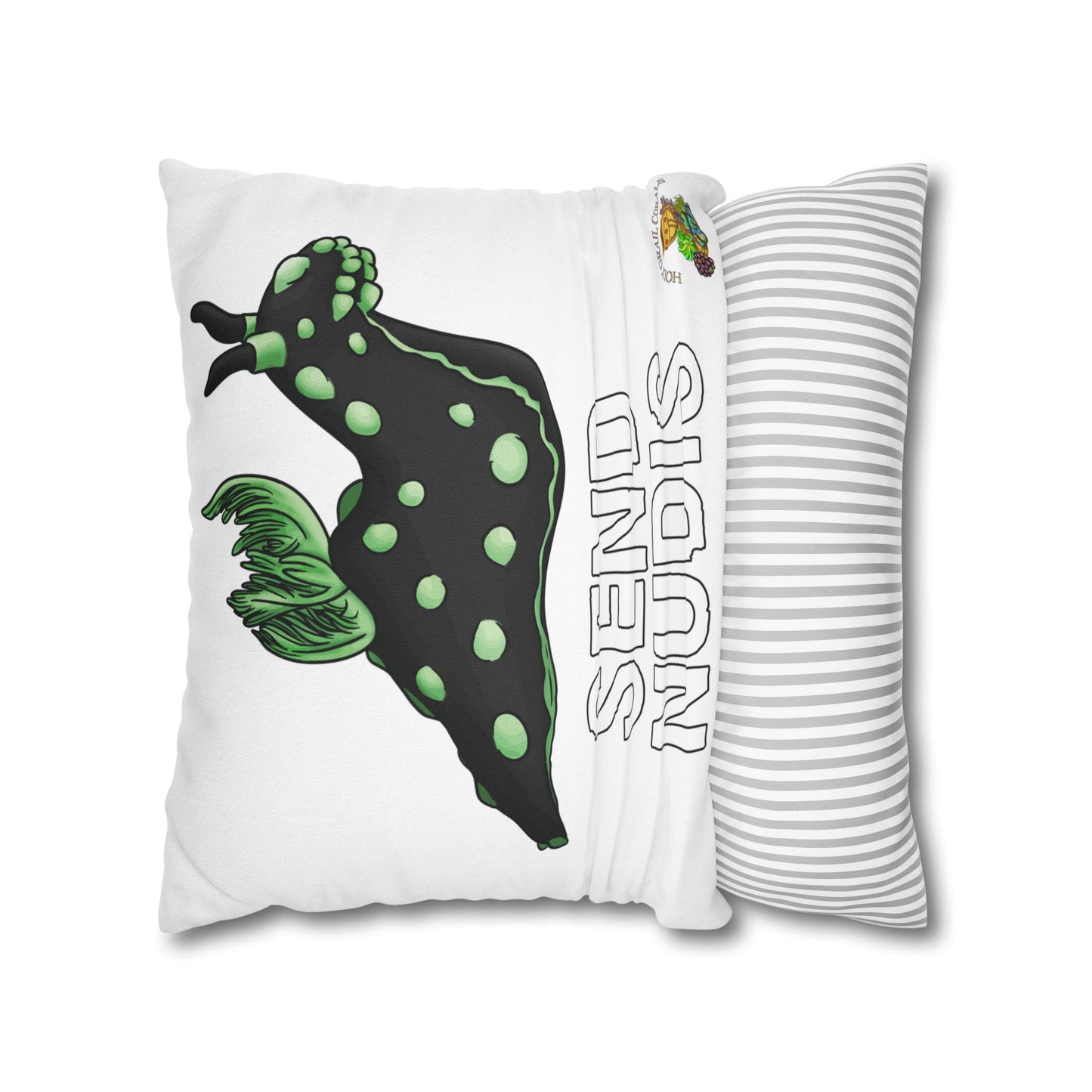 HGC "Send Nudis" Nudibranch Square Pillow Cover