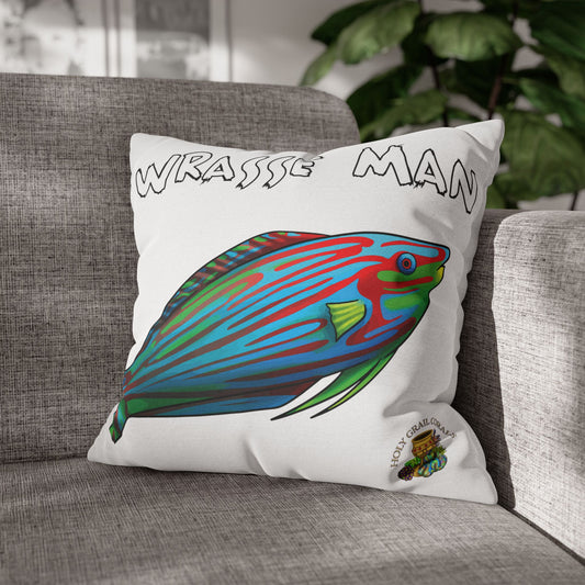 HGC "Wrasse Man" Melanurus Wrasse Square Pillow Cover
