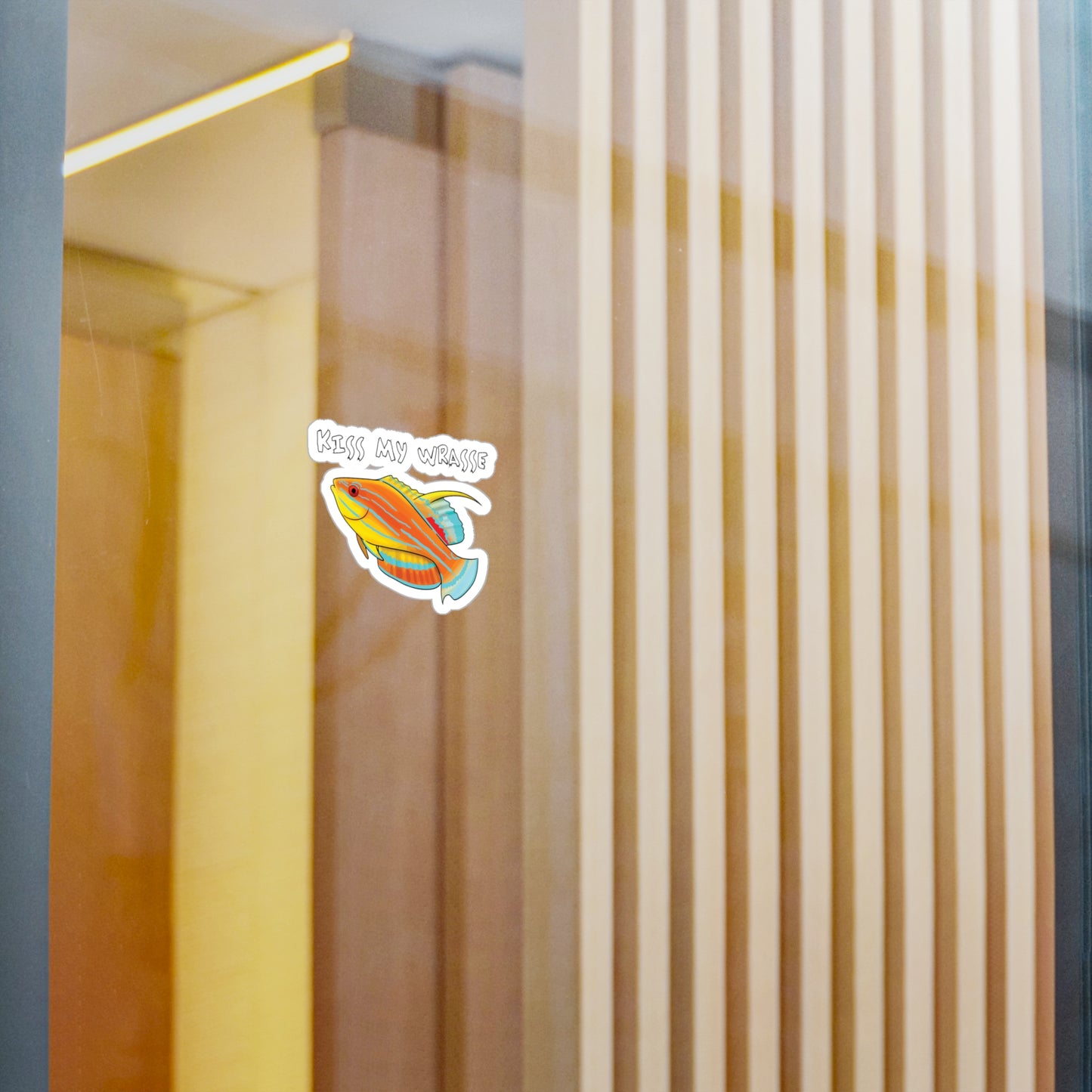 "Kiss My Wrasse" Mcosker's Wrasse Vinyl Decals