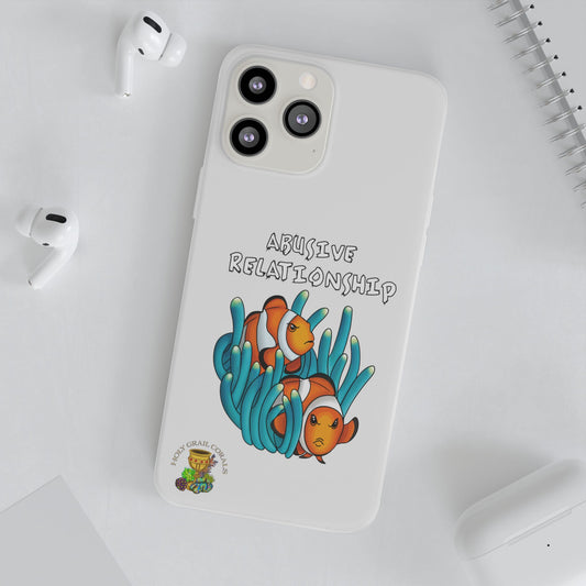 HGC "Abusive Relationship" Clown Fish Pair Cell Phone Flexi Case