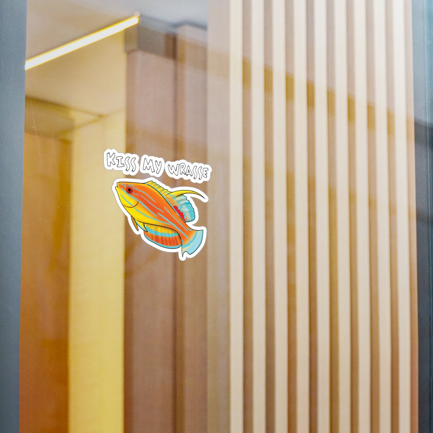 "Kiss My Wrasse" Mcosker's Wrasse Vinyl Decals