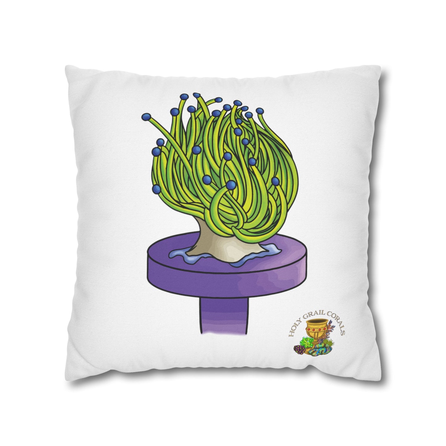 Torch Coral Square Pillow Cover