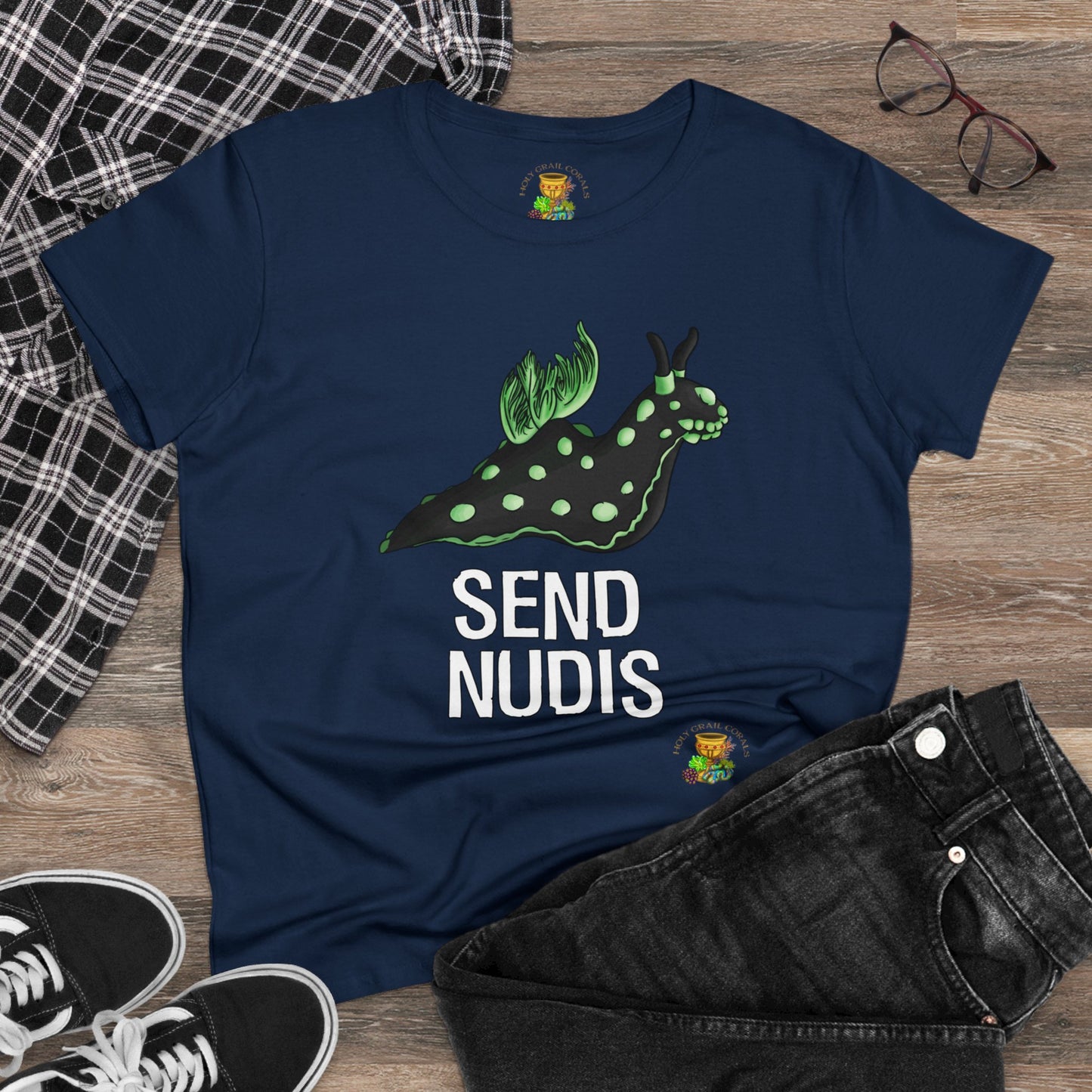 "Send Nudis" Nudibranch  Women's Cotton Tee