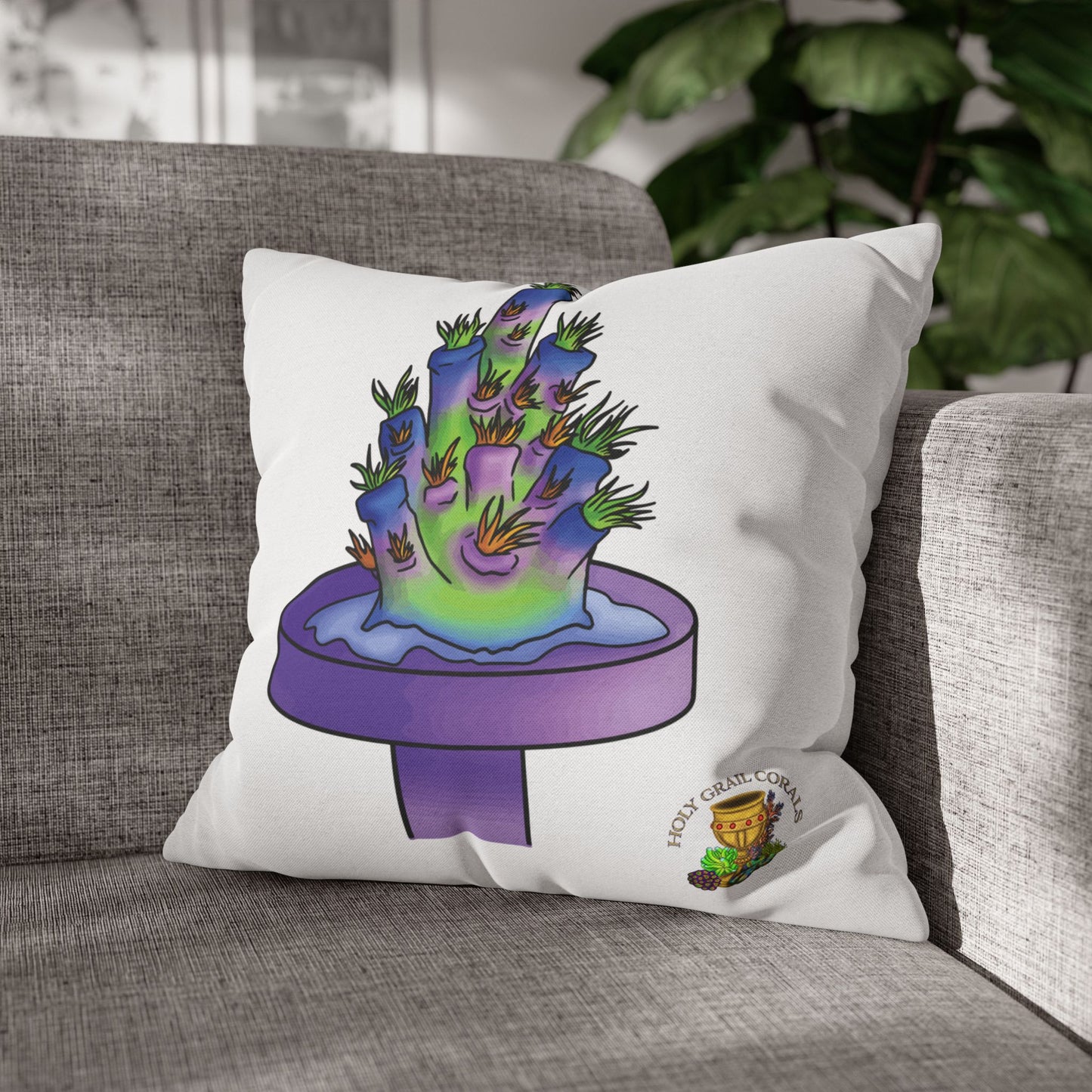 HGC Acropora Frag Square Pillow Cover