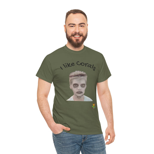 HGC "Zombie Boy Like Corals " Unisex Heavy Cotton Tee